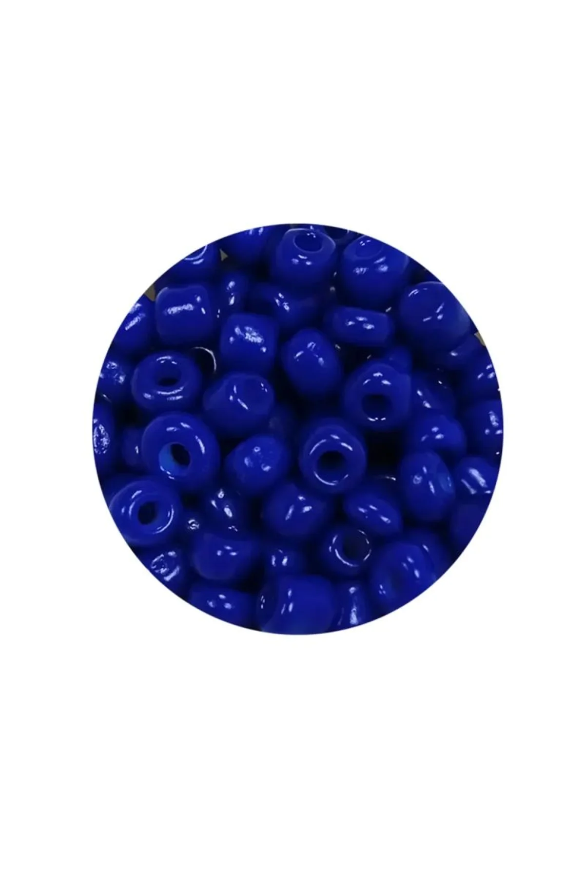 Dökme Cam Kum Boncuk Büyük Boy (6/0) 4 mm - 60 Gram - Koyu Mavi - BNC139 - Just Cheap Store Görsel 4