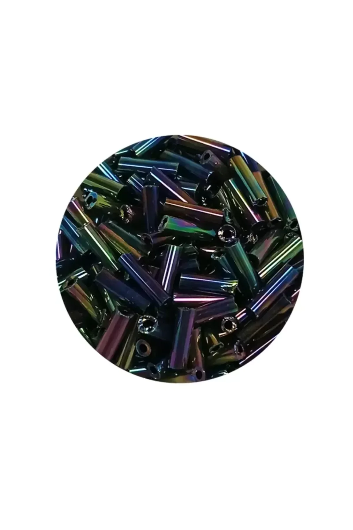 Uzun Boru Kesme Boncuk Çap 2mm Uzunluk 10 mm - 20 Gram - Mavi Yeşil - BNC230 - Just Cheap Store Görsel 2