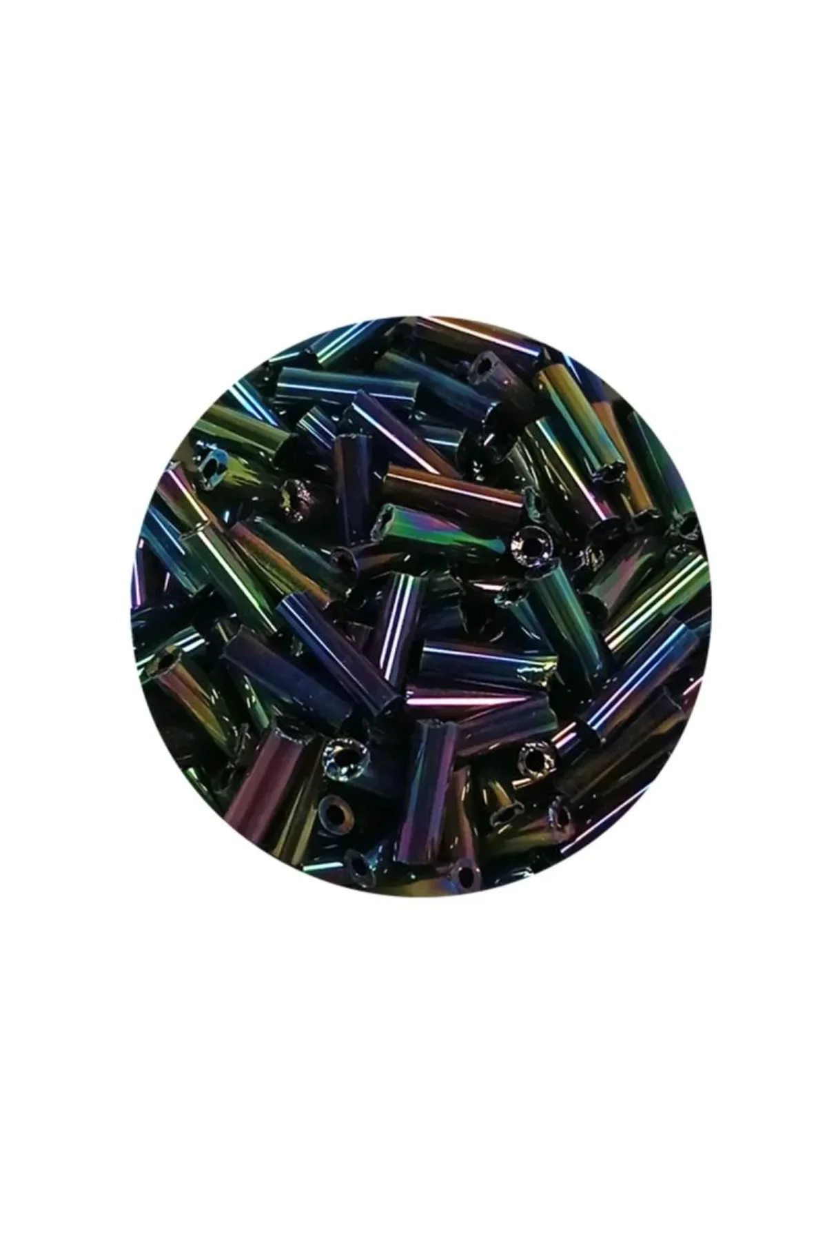 Uzun Boru Kesme Boncuk Çap 2mm Uzunluk 10 mm - 20 Gram - Mavi Yeşil - BNC230 - Just Cheap Store Görsel 4