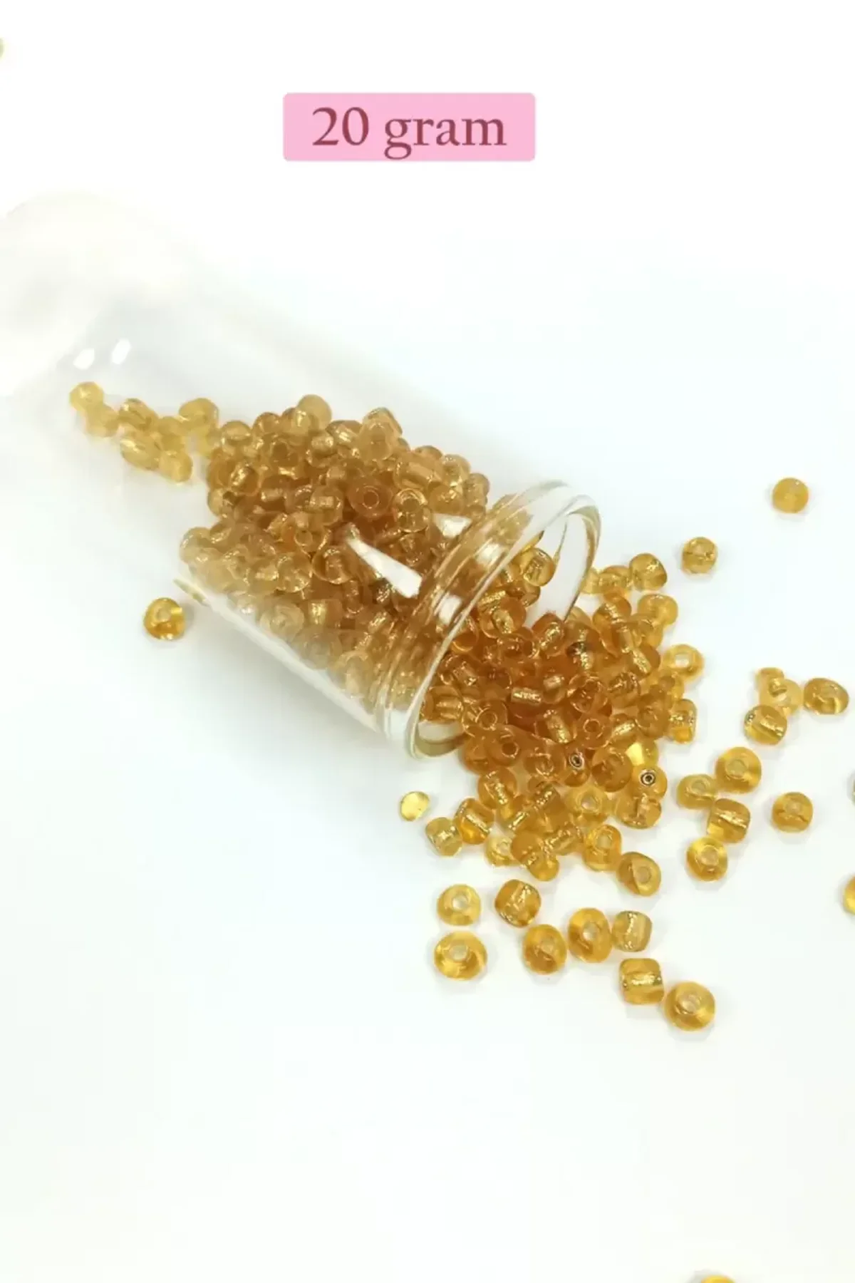 Dökme Cam Kum Boncuk Büyük Boy (6/0) 4 mm - 4 Renk - Toplam 80 Gram - BNC410 - Just Cheap Store Görsel 3