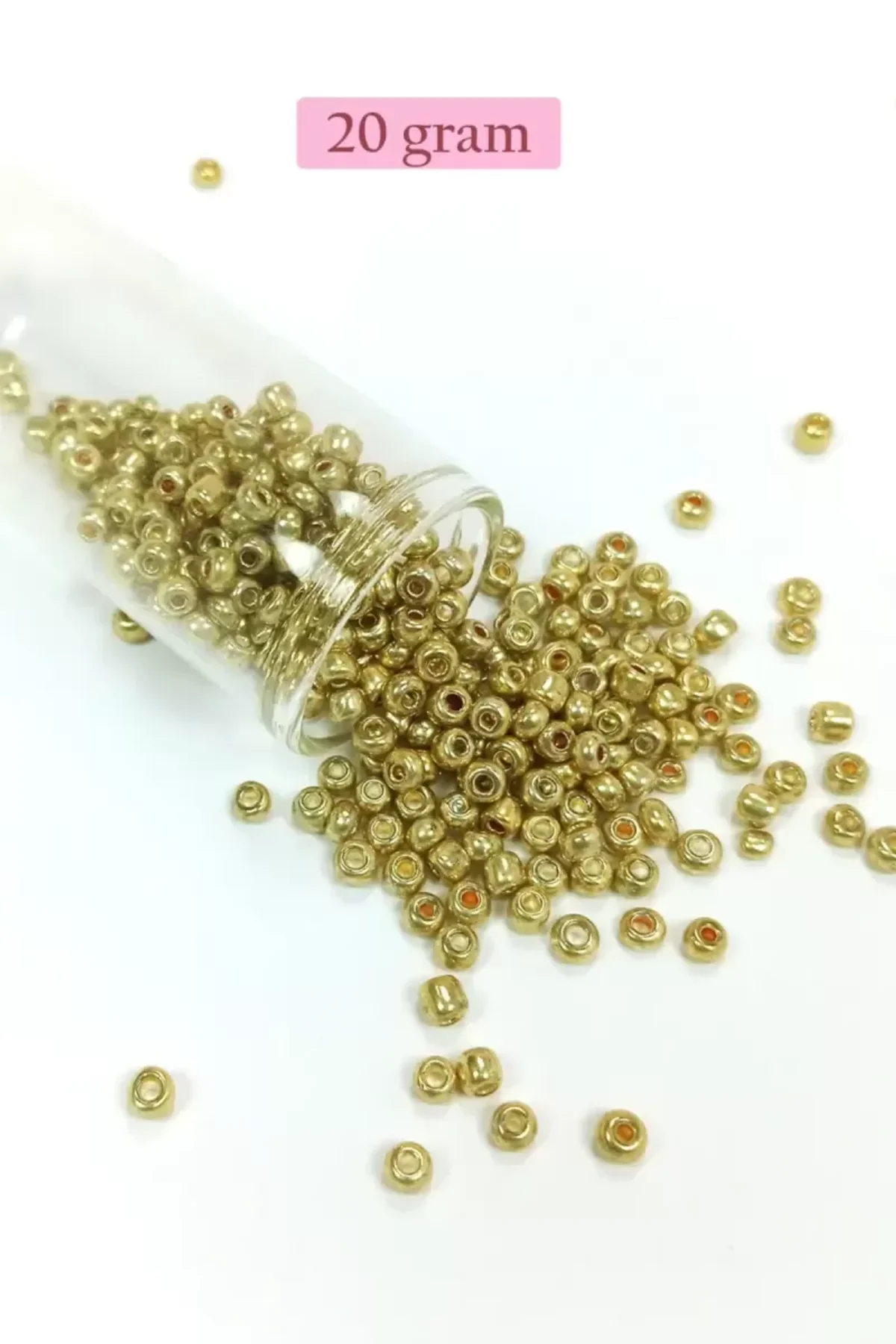 Dökme Cam Kum Boncuk Büyük Boy (6/0) 4 mm - 4 Renk - Toplam 80 Gram - BNC412 - Just Cheap Store Görsel 4