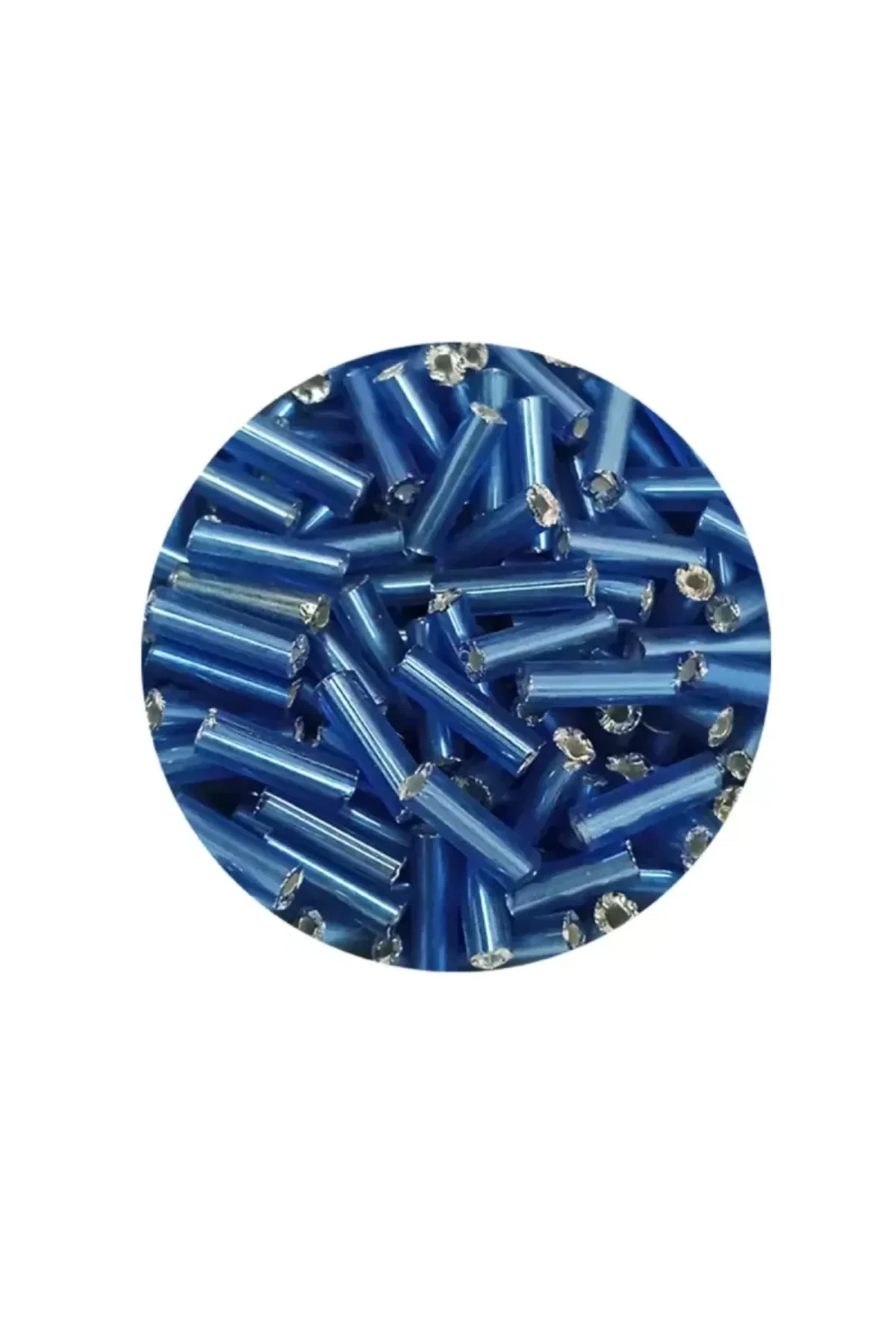 Uzun Boru Kesme Boncuk Çap 2mm Uzunluk 10 mm - 20 Gram - Mavi - BNC242 - Just Cheap Store Görsel 2