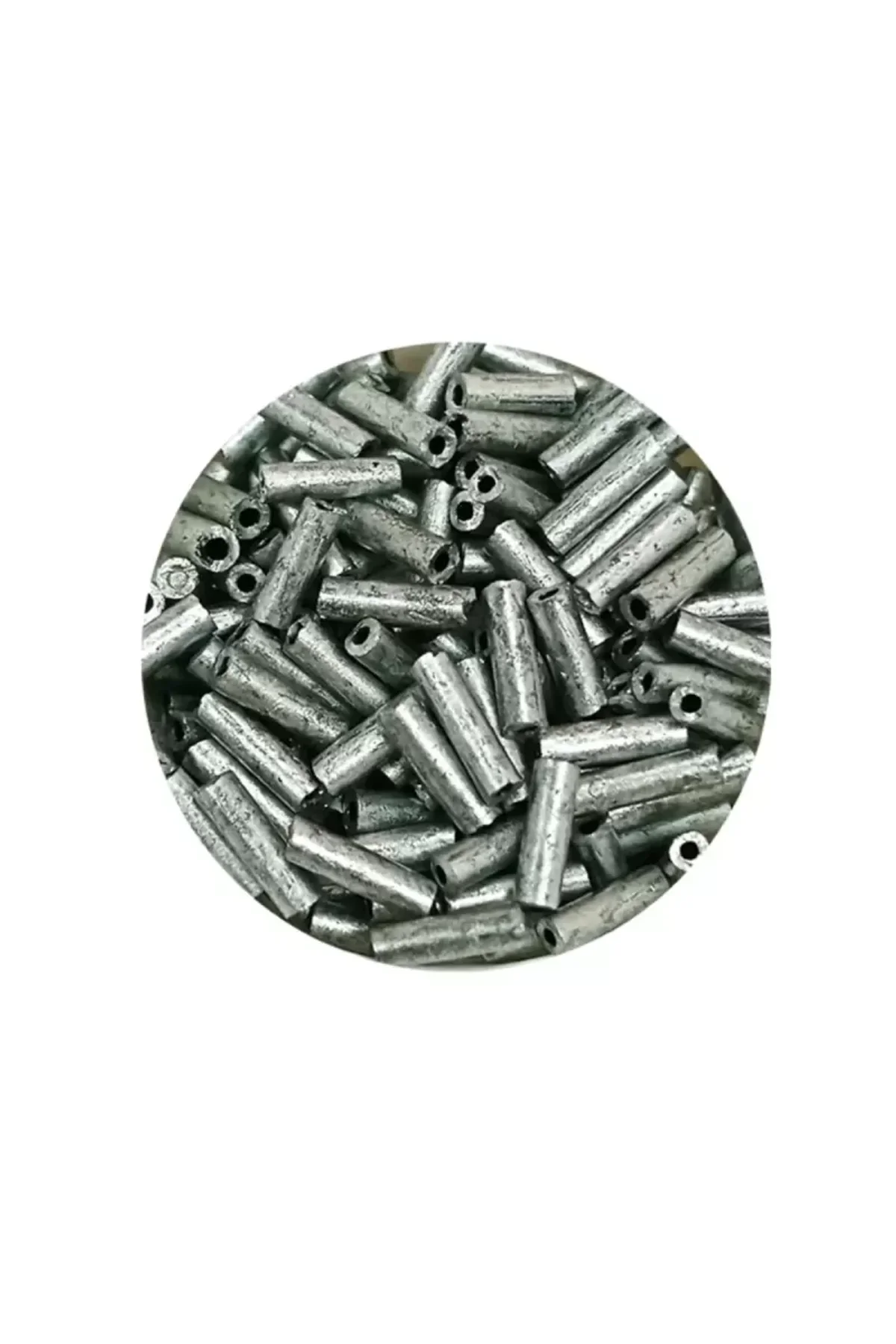 Uzun Boru Kesme Boncuk Çap 2mm Uzunluk 10 mm - 20 Gram - Desenli Gümüş - BNC244 - Just Cheap Store Görsel 2