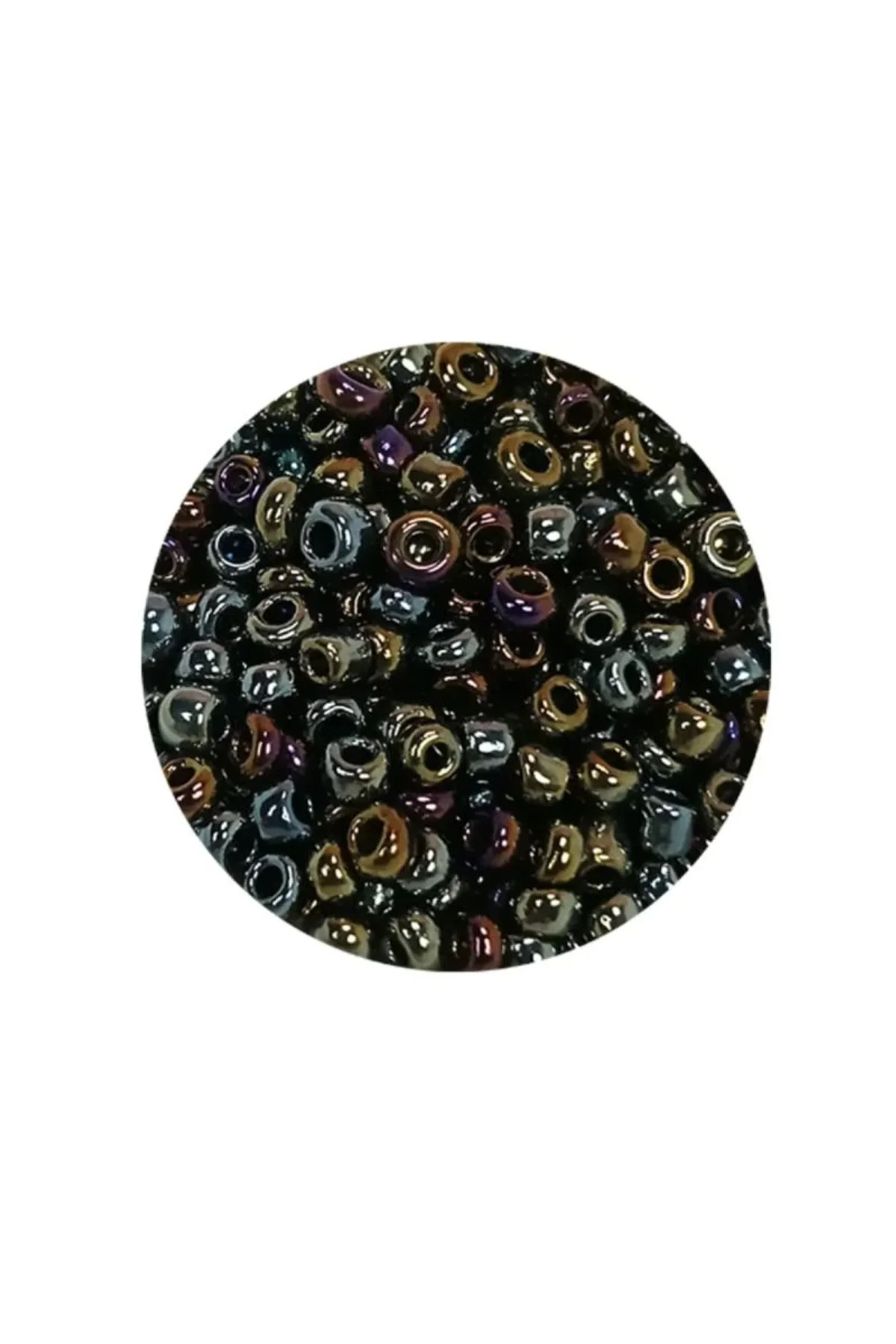 Dökme Cam Kum Boncuk (8/0) 3 mm - 20 Gram - Alacalı Renk - BNC151 - Just Cheap Store Görsel 4