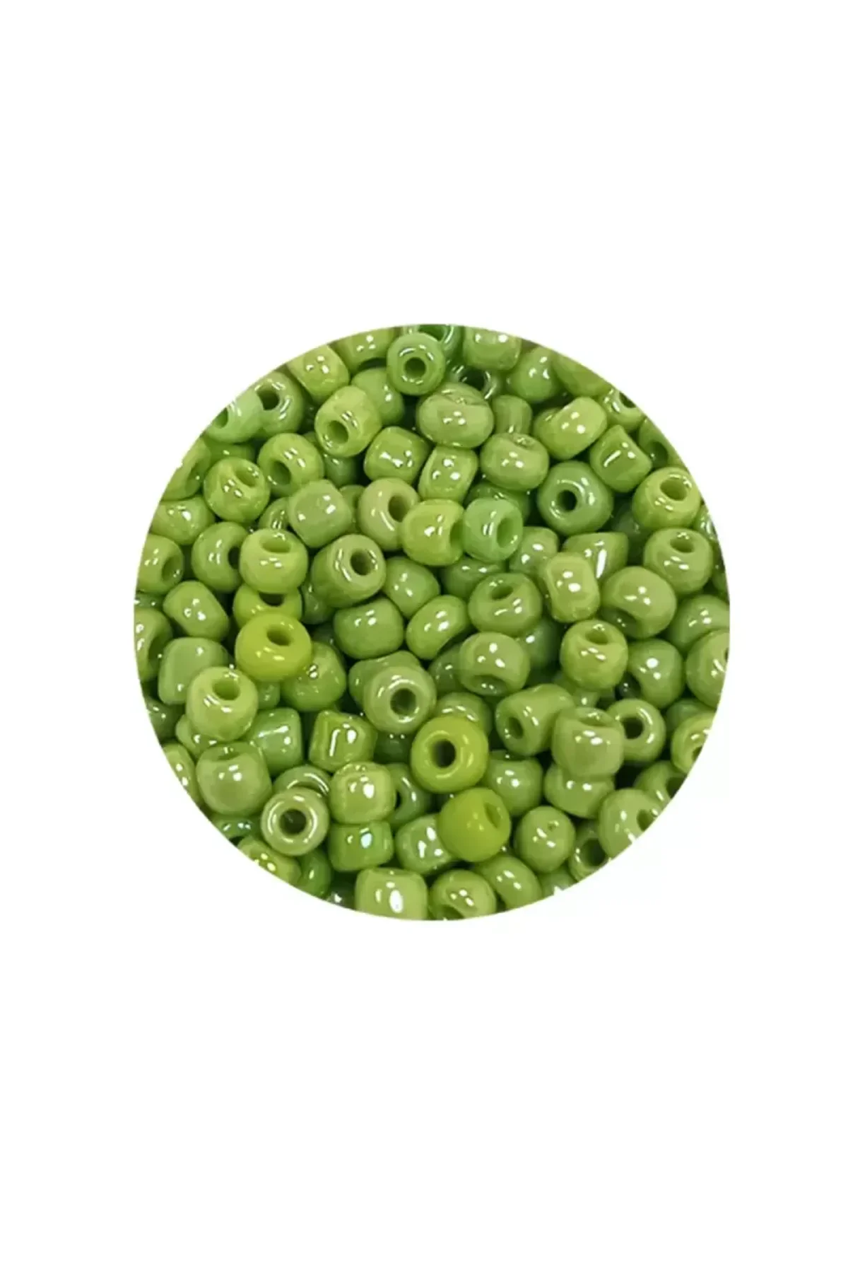 Dökme Cam Kum Boncuk (8/0) 3 mm - 20 Gram - Çimen Yeşili - BNC152 - Just Cheap Store Görsel 2
