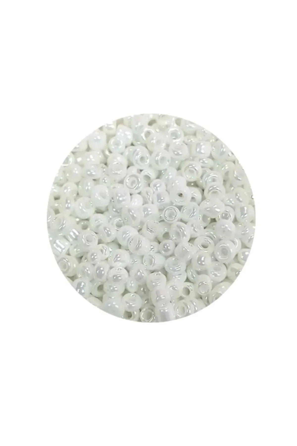 Dökme Cam Kum Boncuk (8/0) 3 mm - 20 Gram - Parlak Beyaz - BNC153 - Just Cheap Store Görsel 4