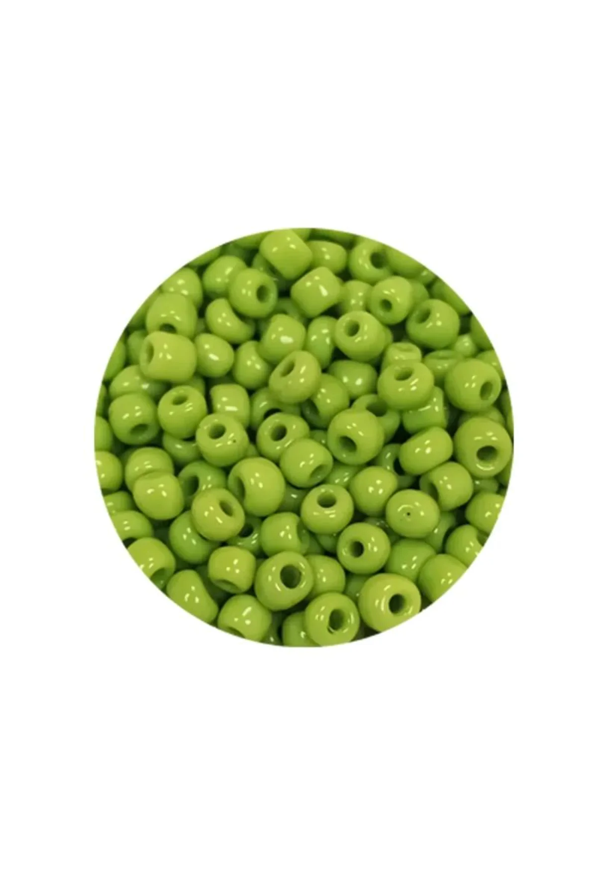 Dökme Cam Kum Boncuk (8/0) 3 mm - 20 Gram - Ihlamur Yeşili - BNC164 - Just Cheap Store Görsel 4