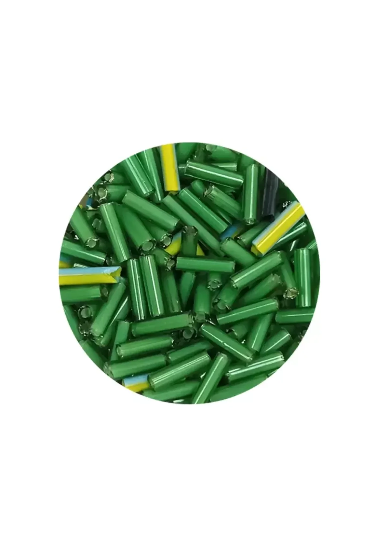 Uzun Boru Kesme Boncuk Çap 2mm Uzunluk 10 mm - 20 Gram - Yeşil - BNC256 - Just Cheap Store Görsel 2