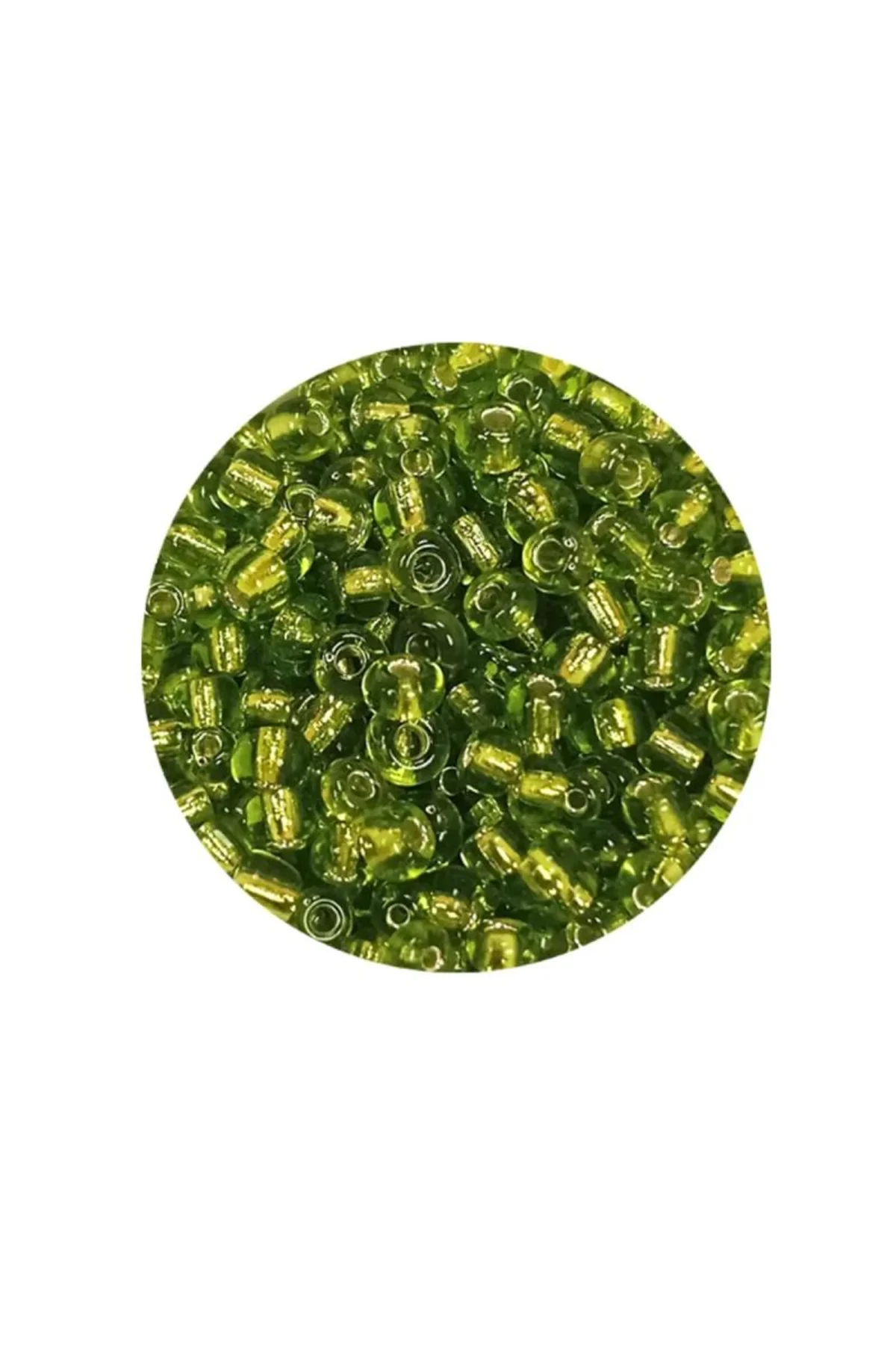 Dökme Cam Kum Boncuk (8/0) 3 mm - 20 Gram - Şeffaf Yeşil - BNC167 - Just Cheap Store Görsel 4