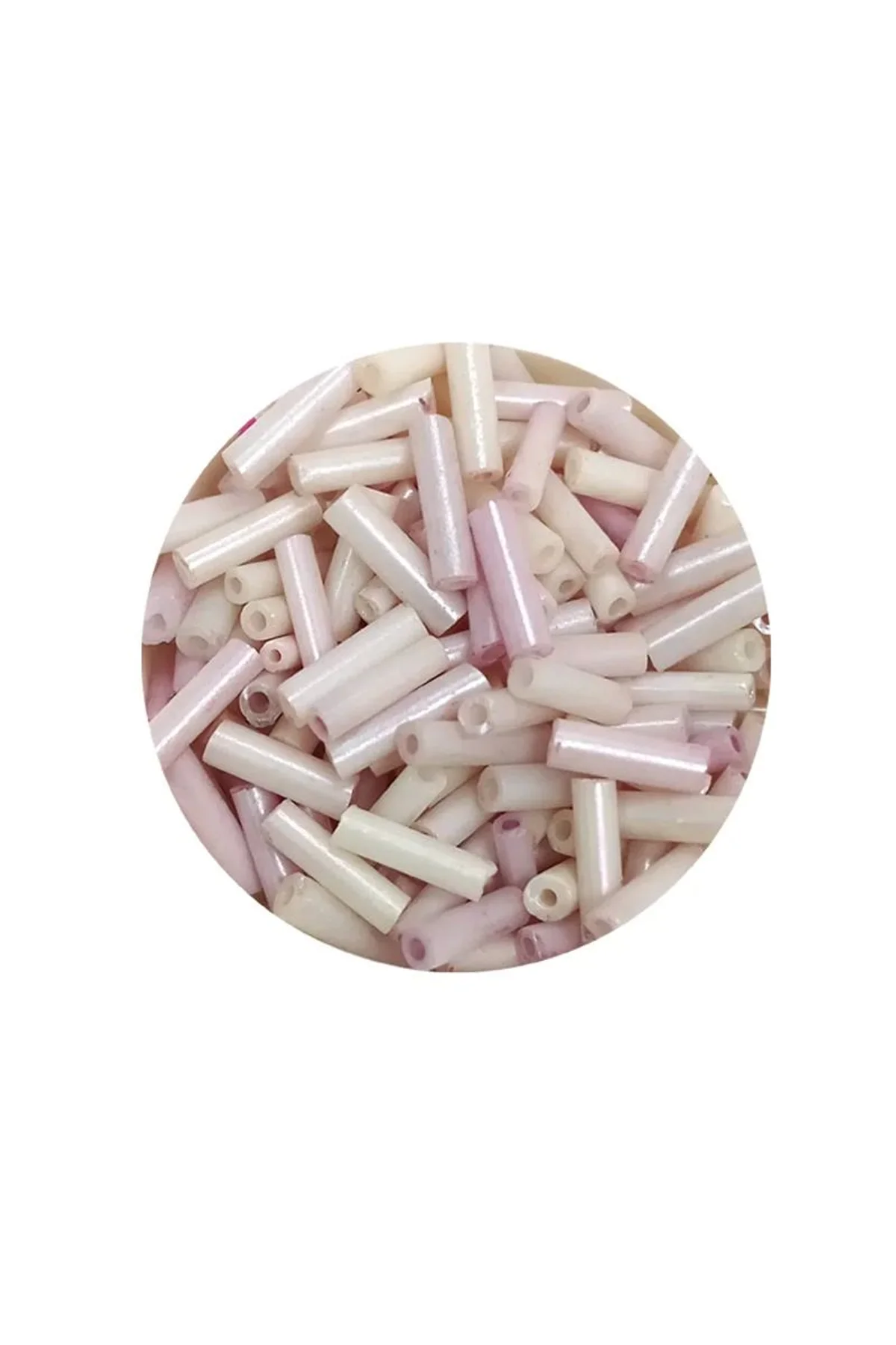 Uzun Boru Kesme Boncuk Çap 2mm Uzunluk 10 mm - 20 Gram - Mat Beyaz - BNC263 - Just Cheap Store Görsel 4