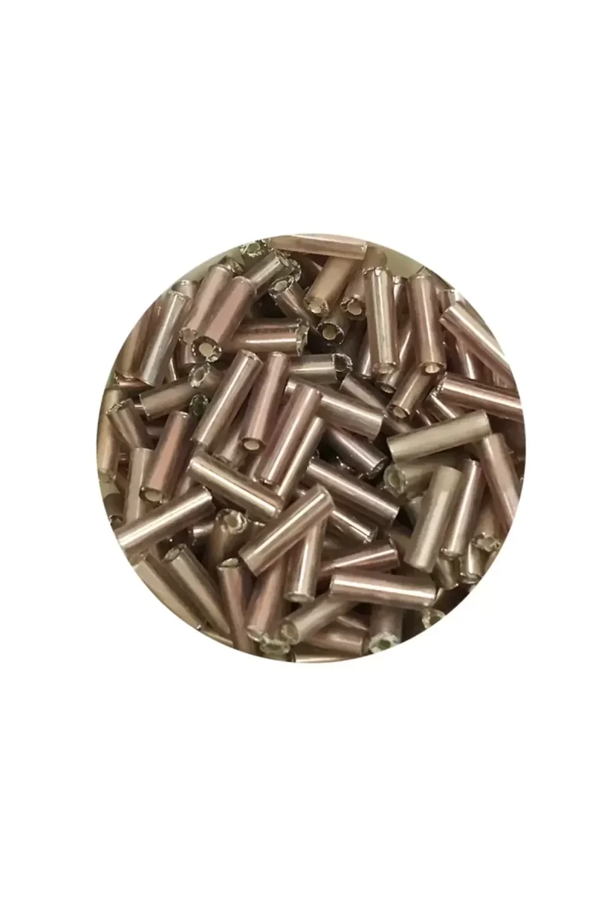 Uzun Boru Kesme Boncuk Çap 2mm Uzunluk 10 mm - 60 Gram - Koyu Bej - BNC264 - Just Cheap Store Görsel 2
