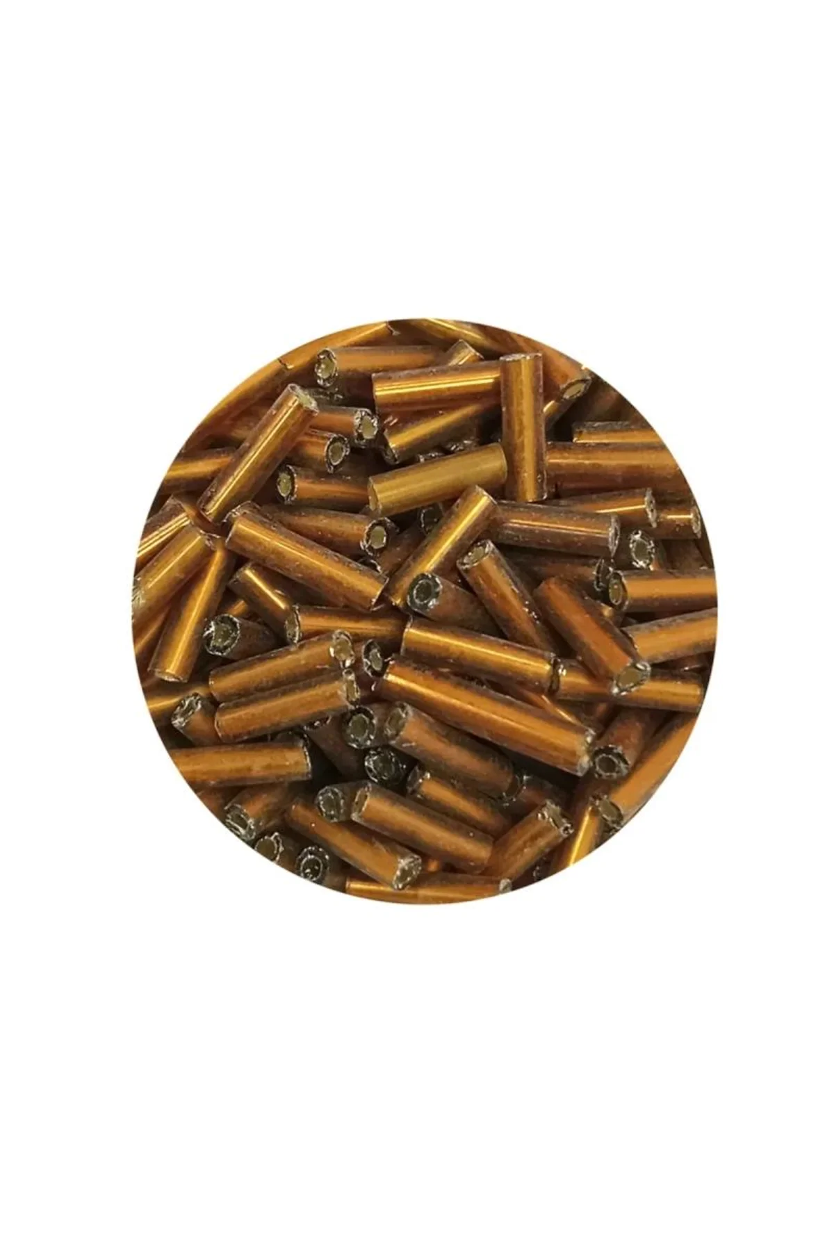 Uzun Boru Kesme Boncuk Çap 2mm Uzunluk 10 mm - 60 Gram - Koyu Altın - BNC265 - Just Cheap Store Görsel 4