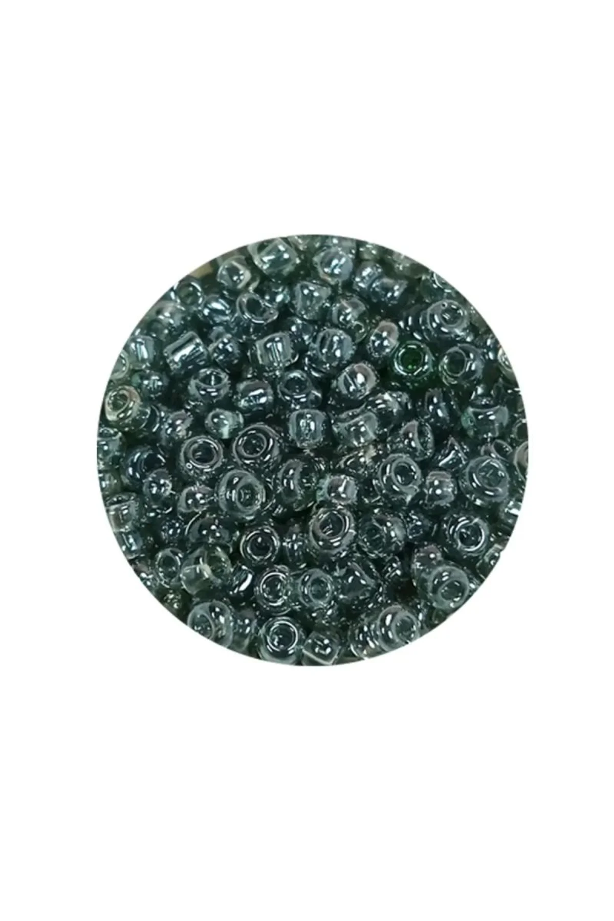 Dökme Cam Kum Boncuk (8/0) 3 mm - 20 Gram - Şeffaf Gri - BNC174 - Just Cheap Store Görsel 4