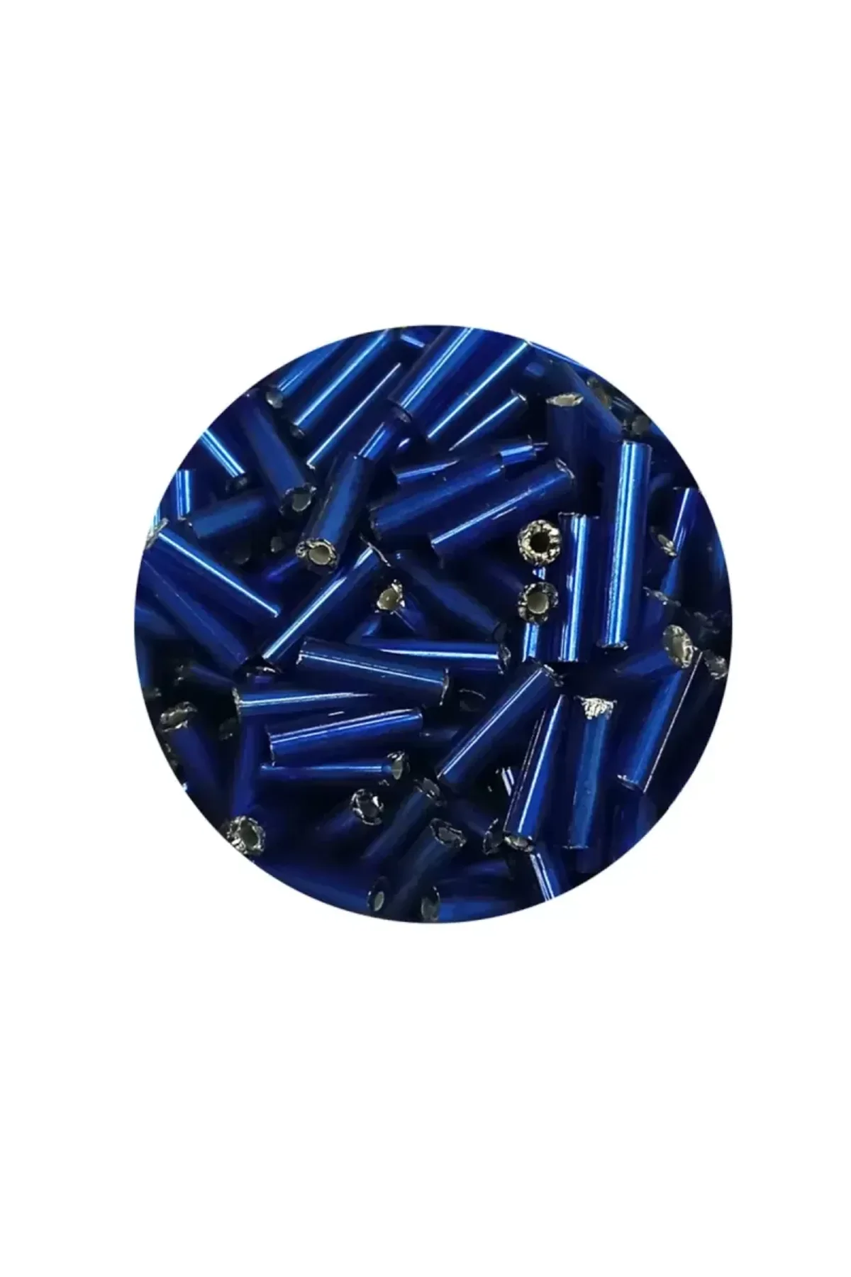 Uzun Boru Kesme Boncuk Çap 2mm Uzunluk 10 mm - 60 Gram - Lacivert - BNC272 - Just Cheap Store Görsel 2