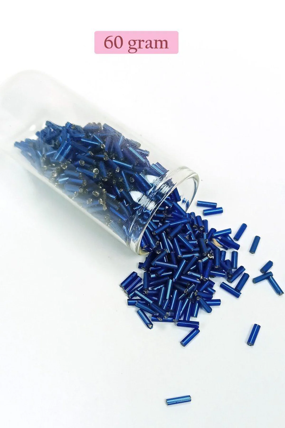 Uzun Boru Kesme Boncuk Çap 2mm Uzunluk 10 mm - 60 Gram - Lacivert - BNC272 - Just Cheap Store Görsel 5