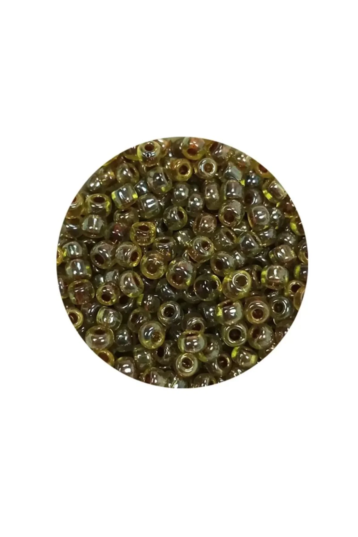 Dökme Cam Kum Boncuk (8/0) 3 mm - 20 Gram - Yeşil Siyah - BNC182 - Just Cheap Store Görsel 4