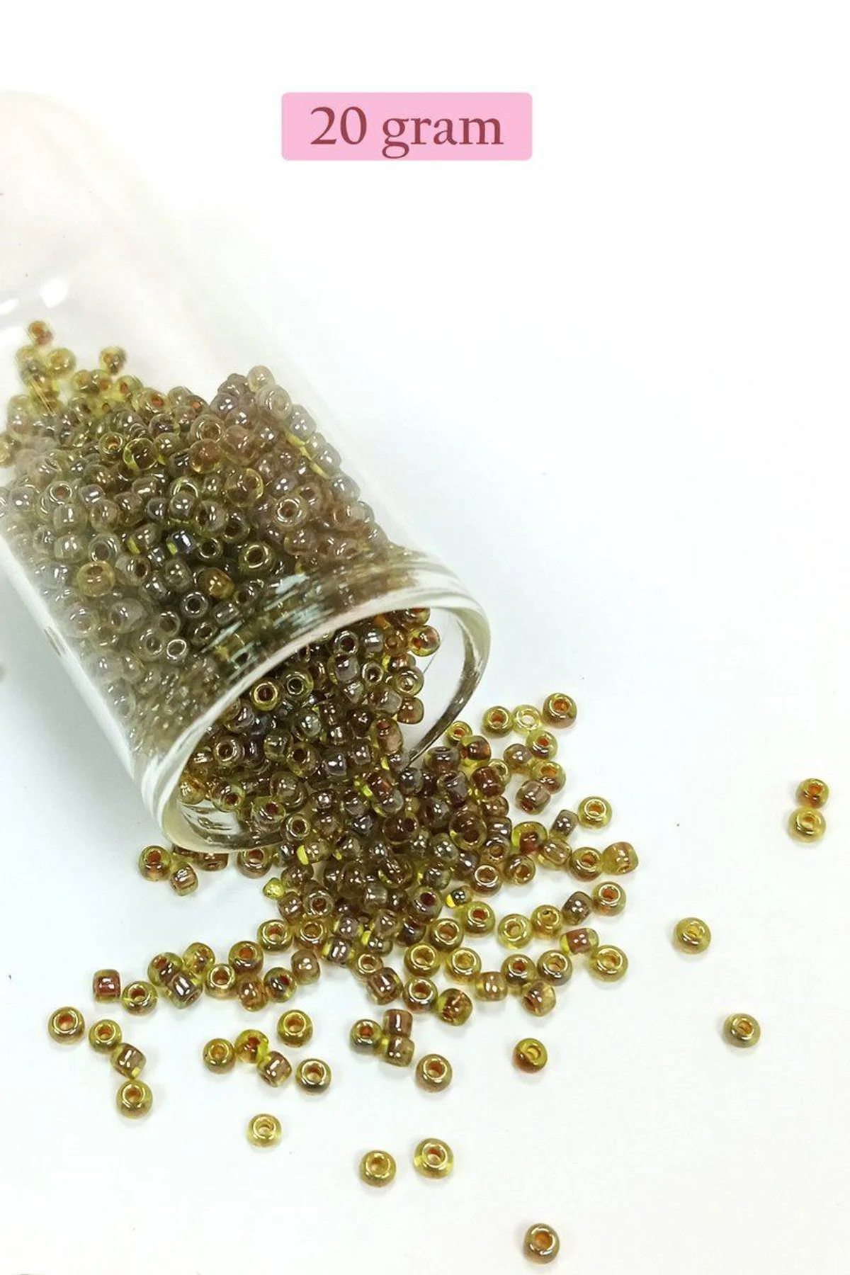 Dökme Cam Kum Boncuk (8/0) 3 mm - 20 Gram - Yeşil Siyah - BNC182 - Just Cheap Store Görsel 5