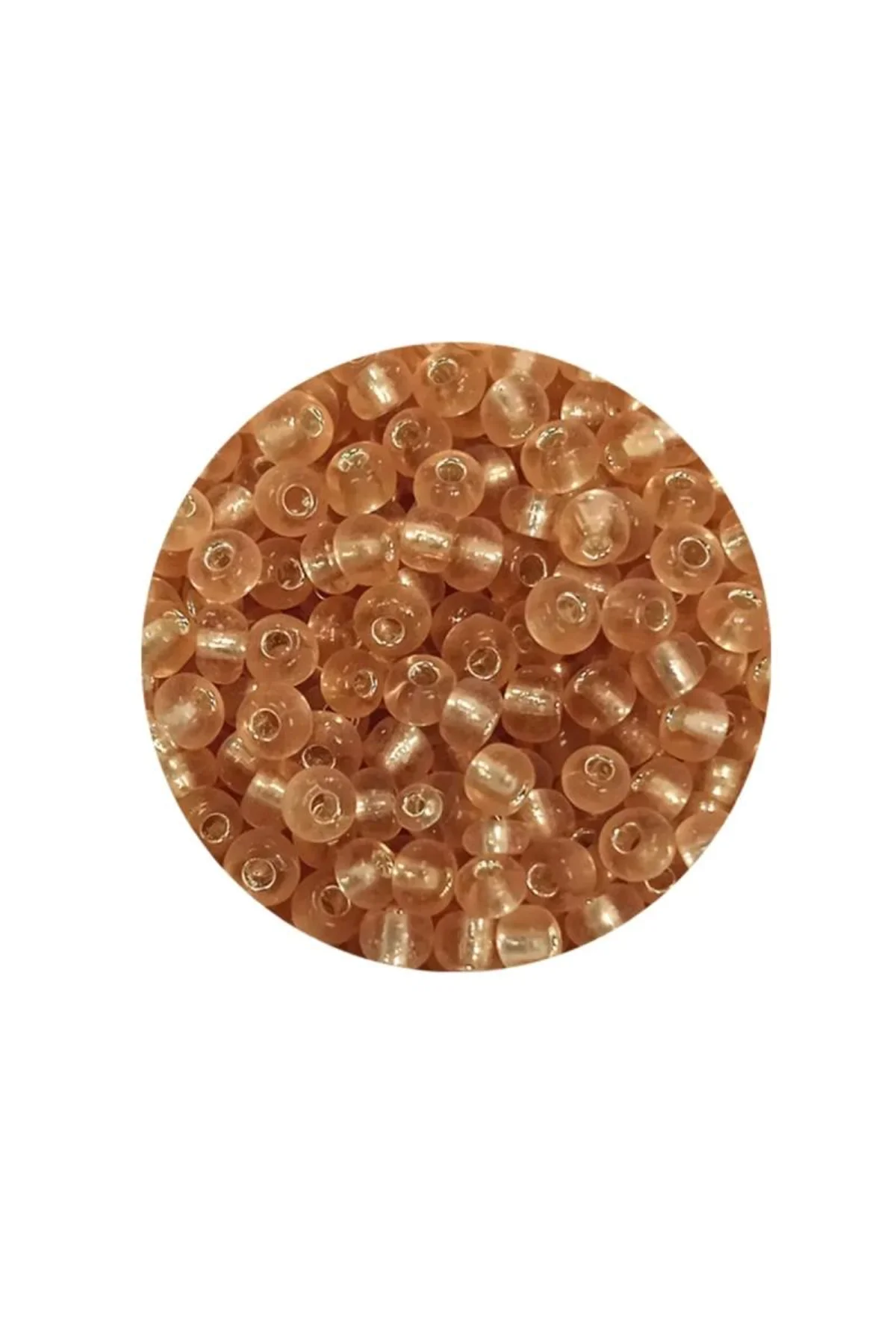 Dökme Cam Kum Boncuk (8/0) 3 mm - 60 Gram - Şeffaf Bal Rengi - BNC184 - Just Cheap Store Görsel 4