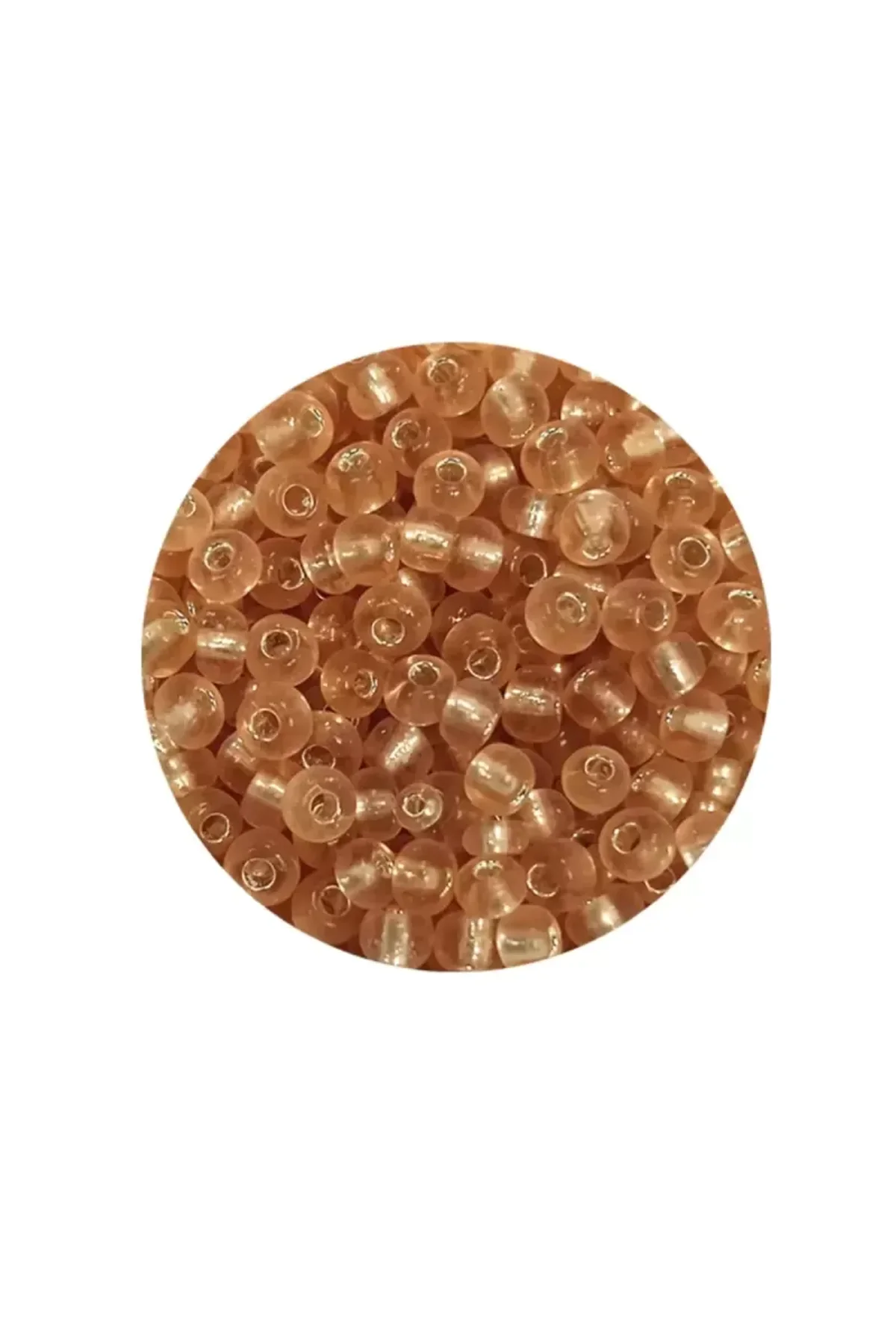Dökme Cam Kum Boncuk (8/0) 3 mm - 60 Gram - Şeffaf Bal Rengi - BNC184 - Just Cheap Store Görsel 2