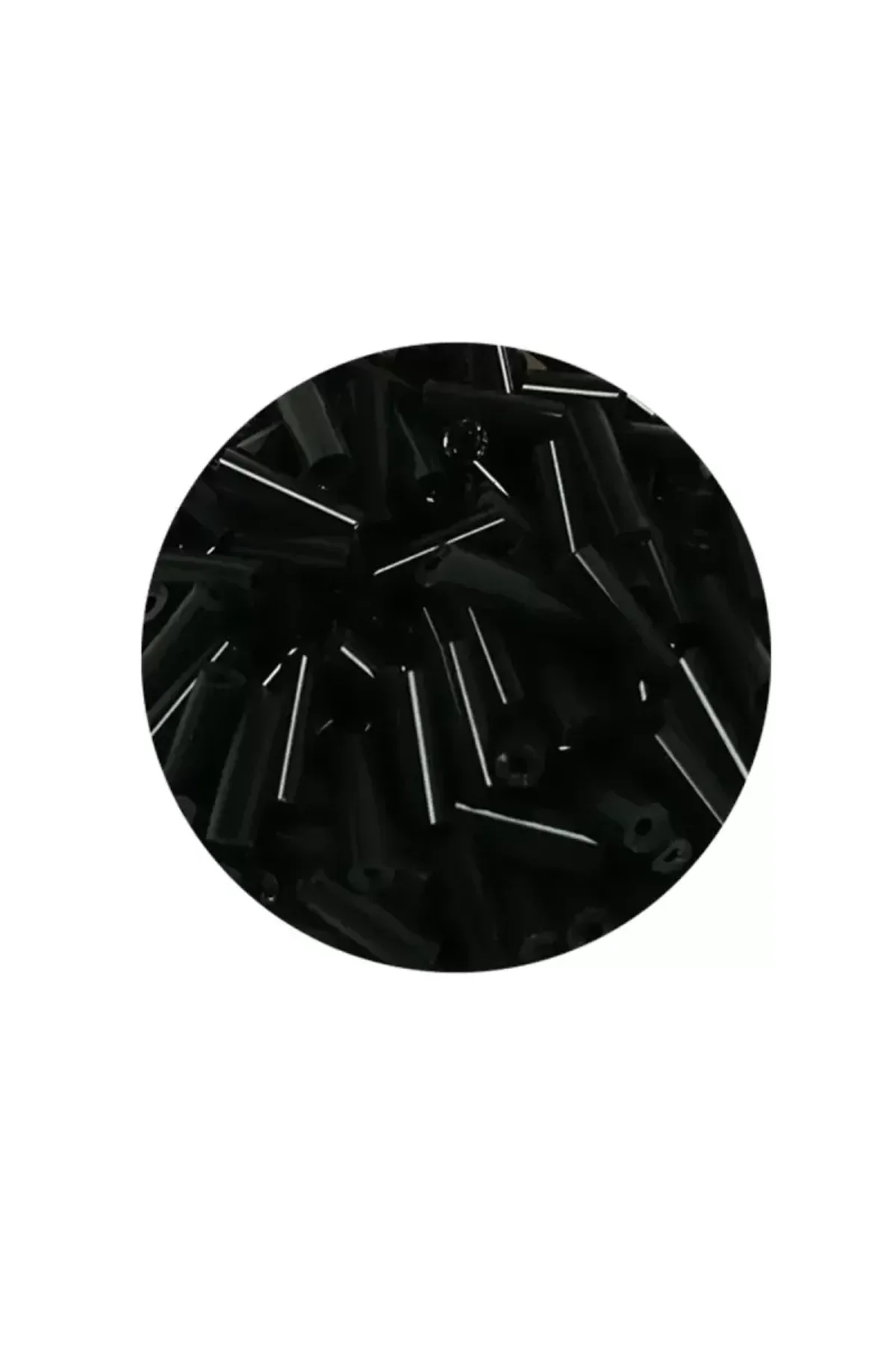 Uzun Boru Kesme Boncuk Çap 2mm Uzunluk 10 mm - 60 Gram - Siyah - BNC280 - Just Cheap Store Görsel 2