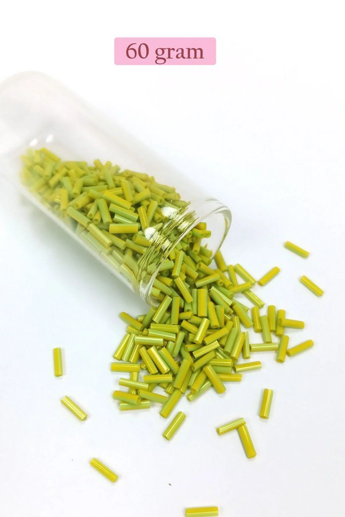 Uzun Boru Kesme Boncuk Çap 2mm Uzunluk 10 mm - 60 Gram - Yeşil - BNC282 - Just Cheap Store Görsel 5
