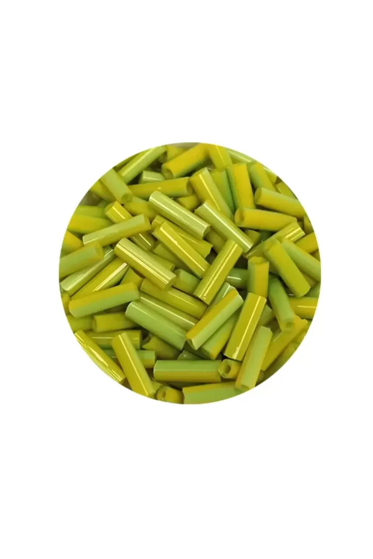 Uzun Boru Kesme Boncuk Çap 2mm Uzunluk 10 mm - 60 Gram - Yeşil - BNC282 - Just Cheap Store Görsel 2