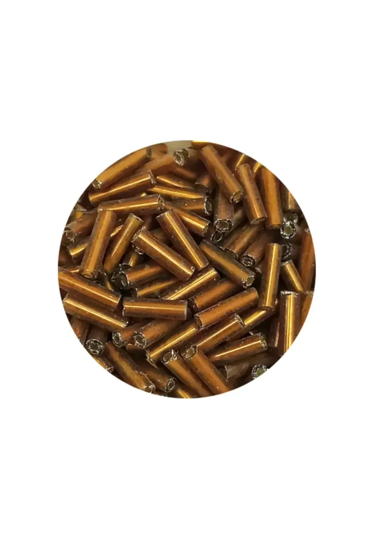Uzun Boru Kesme Boncuk Çap 2mm Uzunluk 10 mm - 60 Gram - Gold - BNC287 - Just Cheap Store Görsel 2