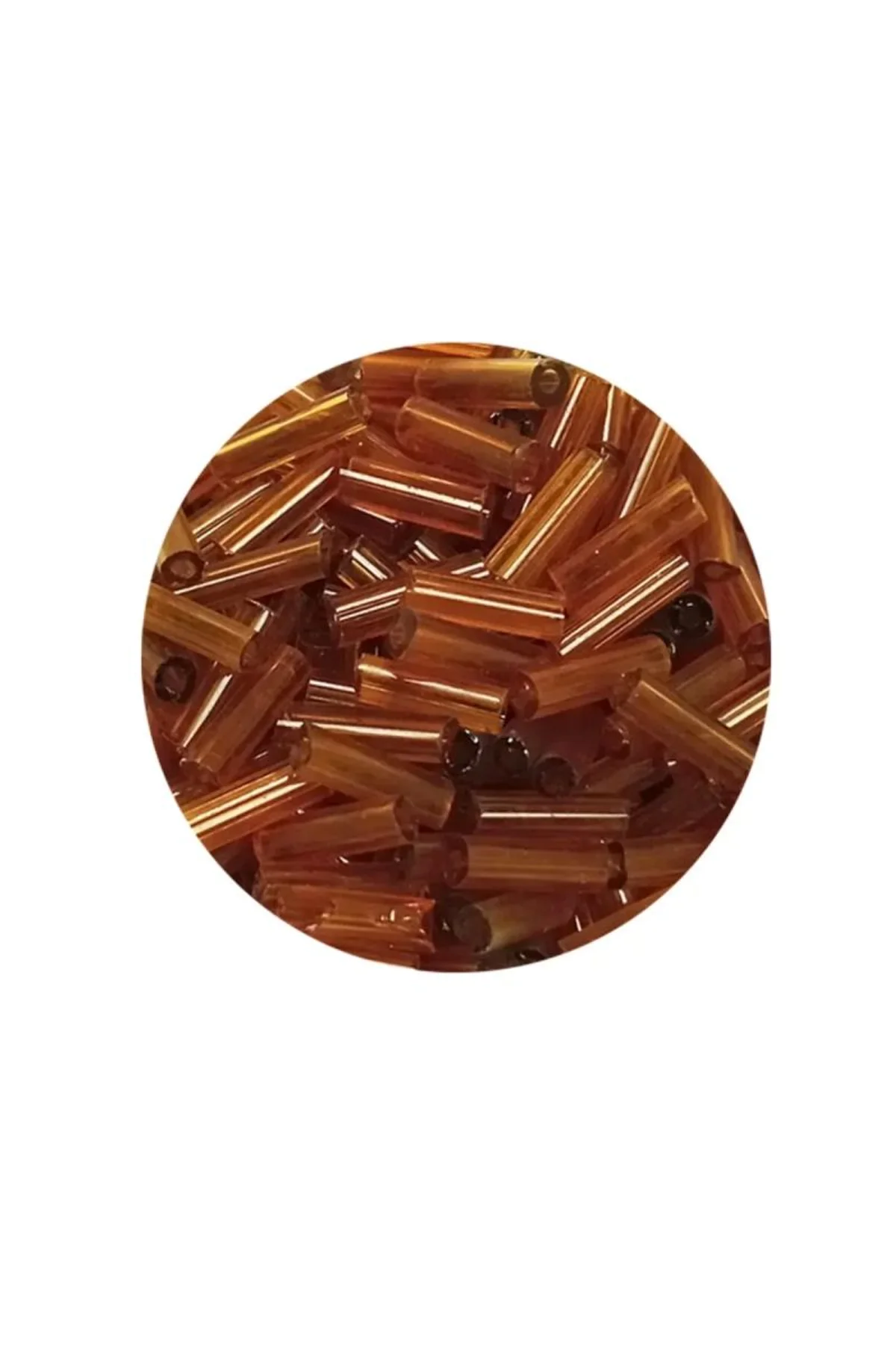 Uzun Boru Kesme Boncuk Çap 2mm Uzunluk 10 mm - 60 Gram - Şeffaf Gold - BNC293 - Just Cheap Store Görsel 4