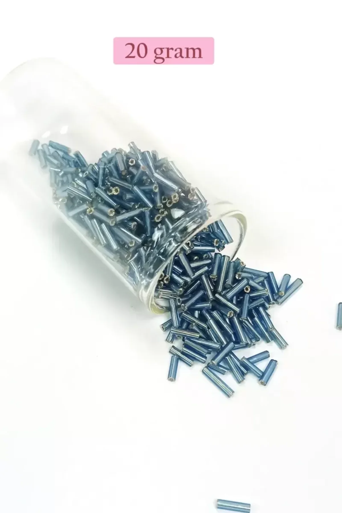 Uzun Boru Kesme Boncuk Çap 2mm Uzunluk 10 mm - 4 Renk - Toplam 80 Gram - BNC426 - Just Cheap Store Görsel 4
