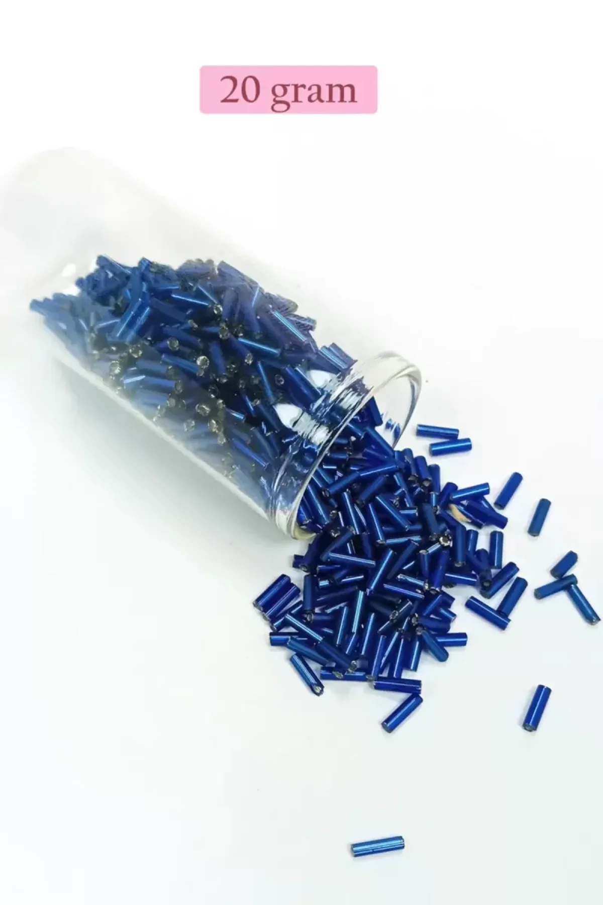 Uzun Boru Kesme Boncuk Çap 2mm Uzunluk 10 mm - 4 Renk - Toplam 80 Gram - BNC428 - Just Cheap Store Görsel 3