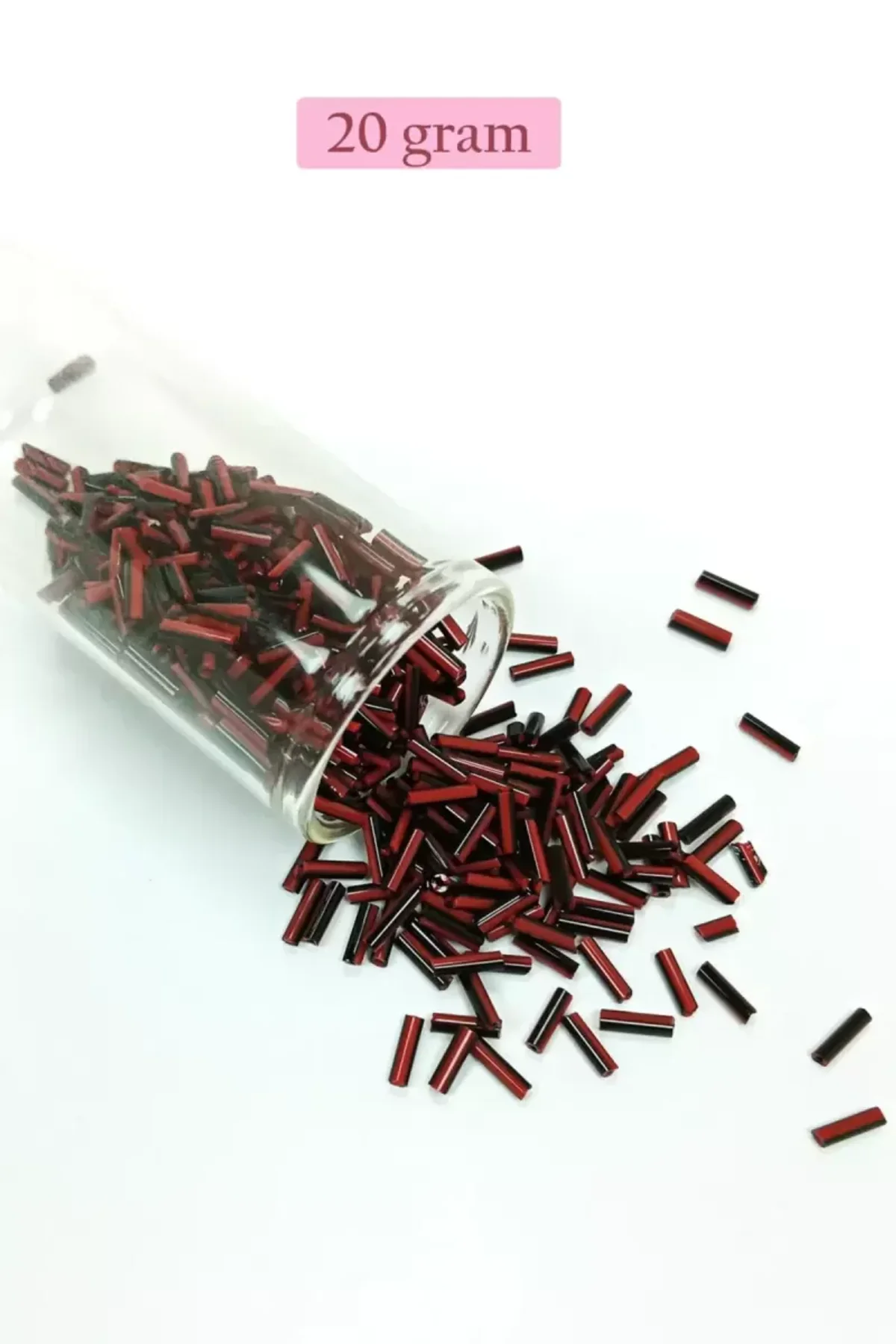 Uzun Boru Kesme Boncuk Çap 2mm Uzunluk 10 mm - 4 Renk - Toplam 80 Gram - BNC432 - Just Cheap Store Görsel 3