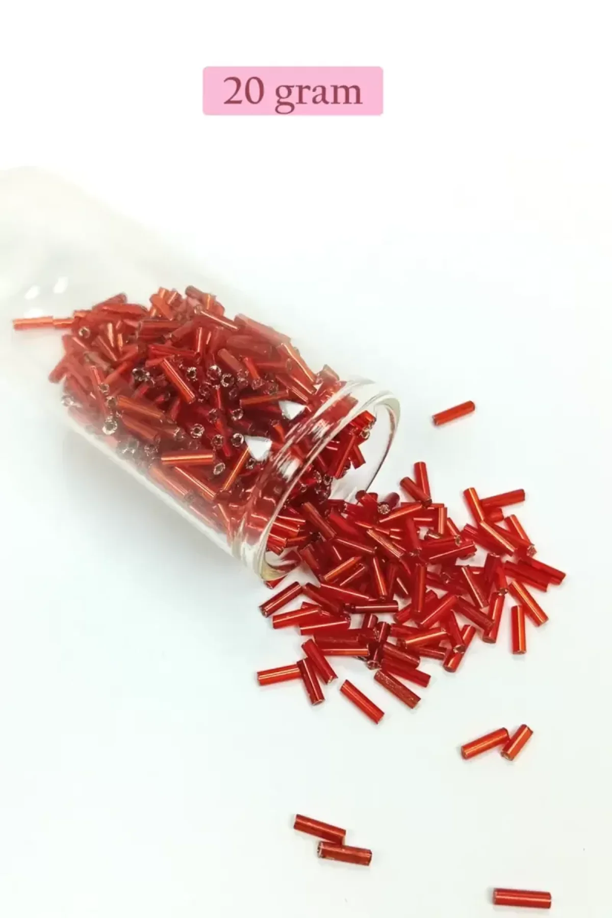 Uzun Boru Kesme Boncuk Çap 2mm Uzunluk 10 mm - 4 Renk - Toplam 80 Gram - BNC434 - Just Cheap Store Görsel 4