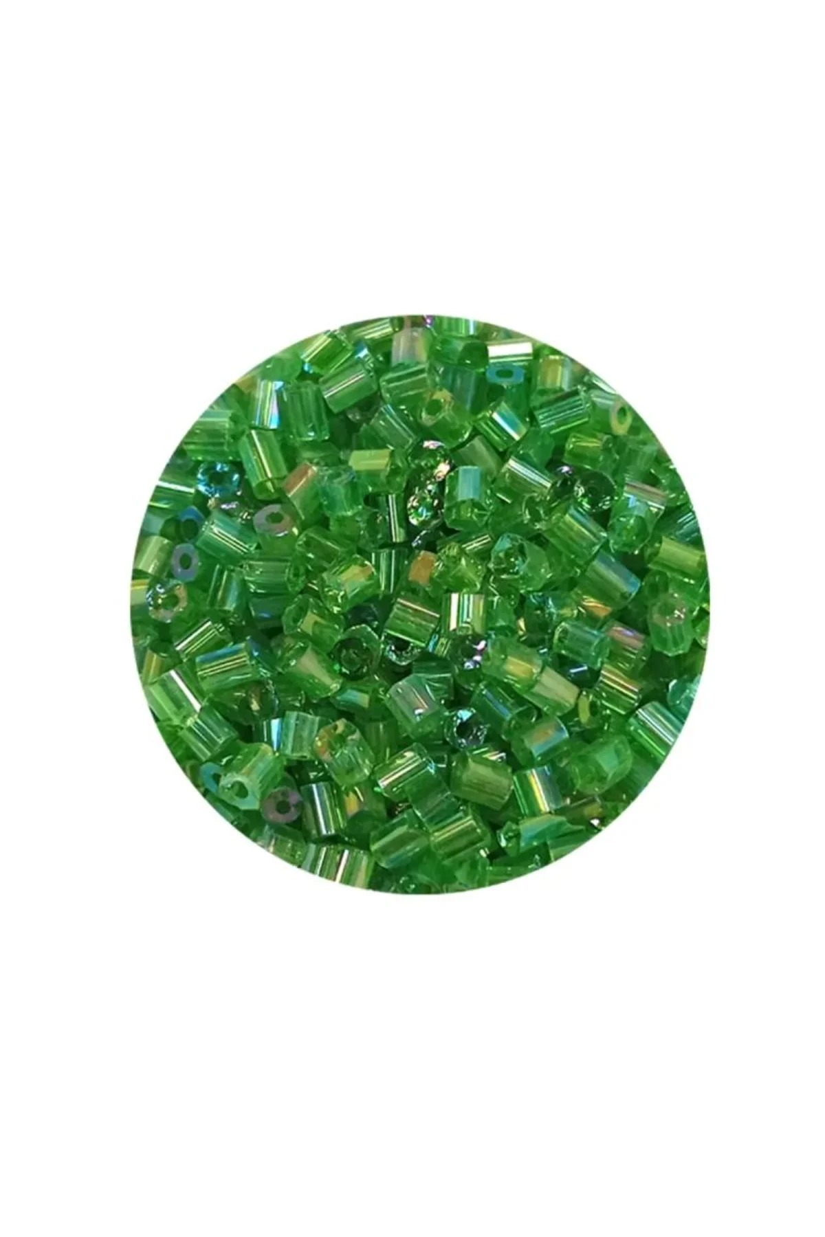 Kesme Cam Boncuk 2mm - 20 Gram - Şeffaf Yeşil -BNC307 - Just Cheap Store Görsel 4