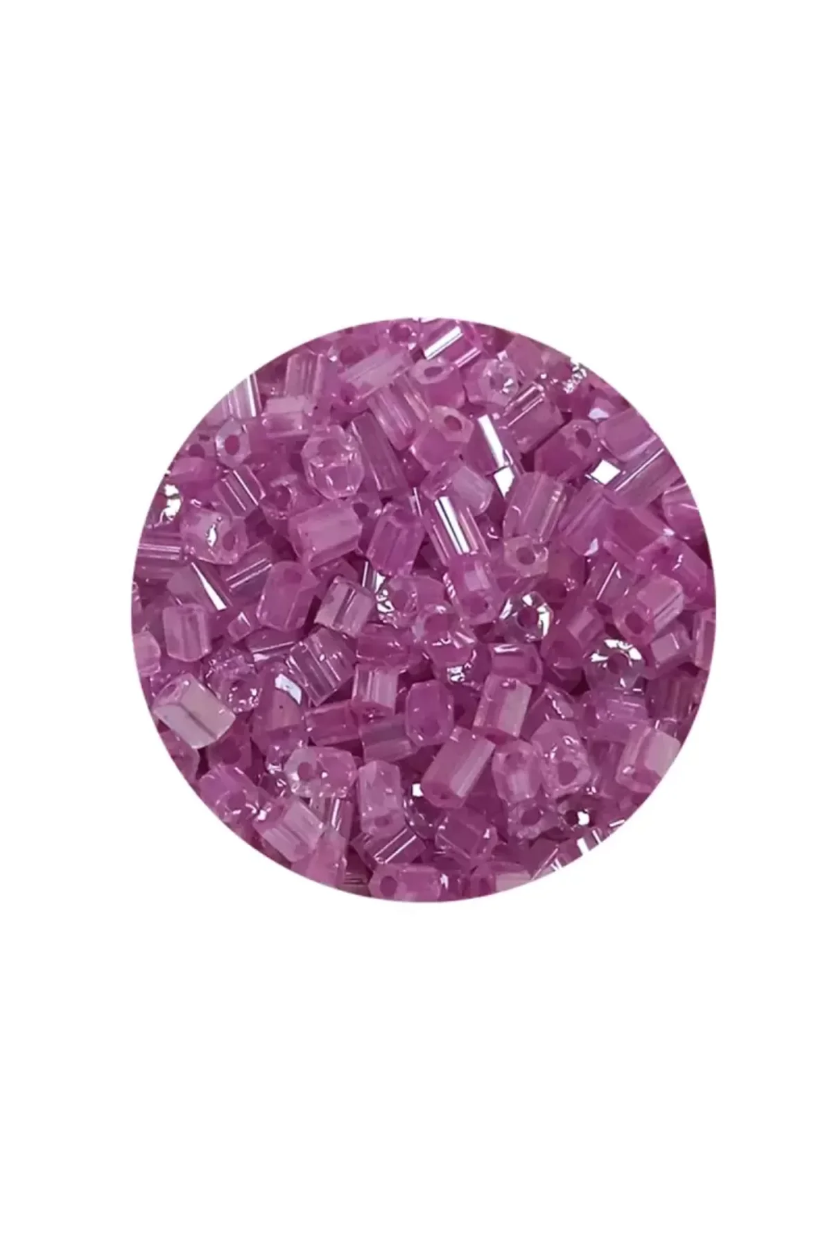 Kesme Cam Boncuk 2mm - 20 Gram - Şeffaf Eflatun -BNC311 - Just Cheap Store Görsel 2