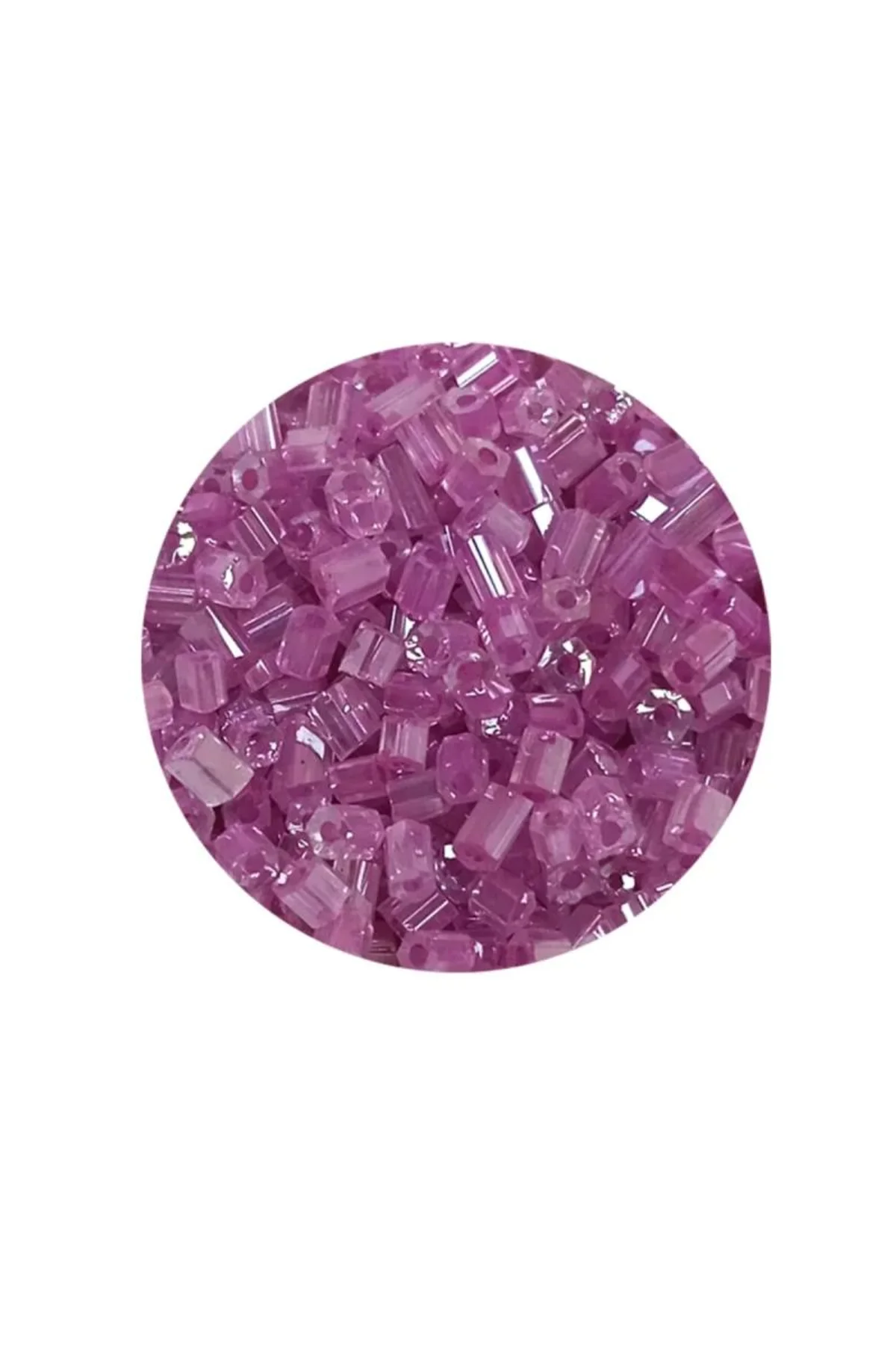 Kesme Cam Boncuk 2mm - 20 Gram - Şeffaf Eflatun -BNC311 - Just Cheap Store Görsel 4