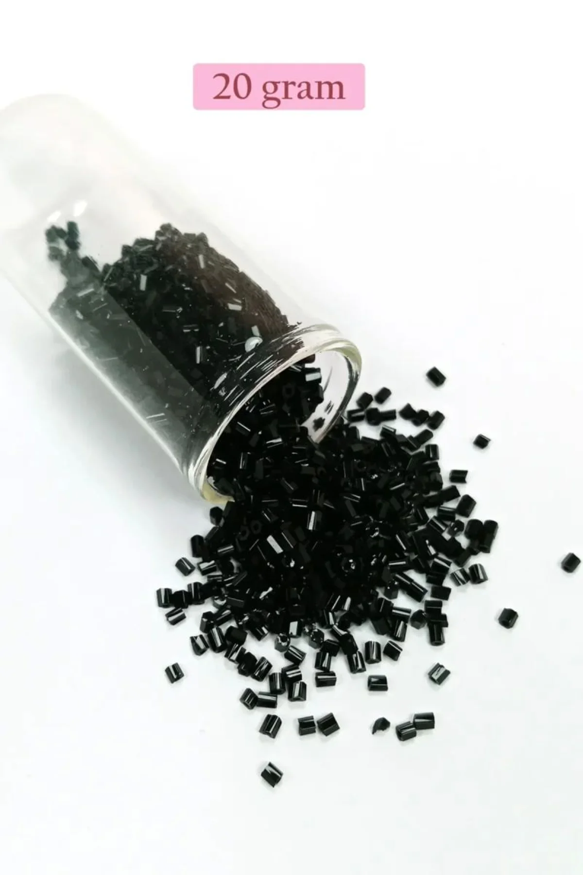 Kesme Cam Boncuk 2mm - 20 Gram - Siyah -BNC312 - Just Cheap Store Görsel 3