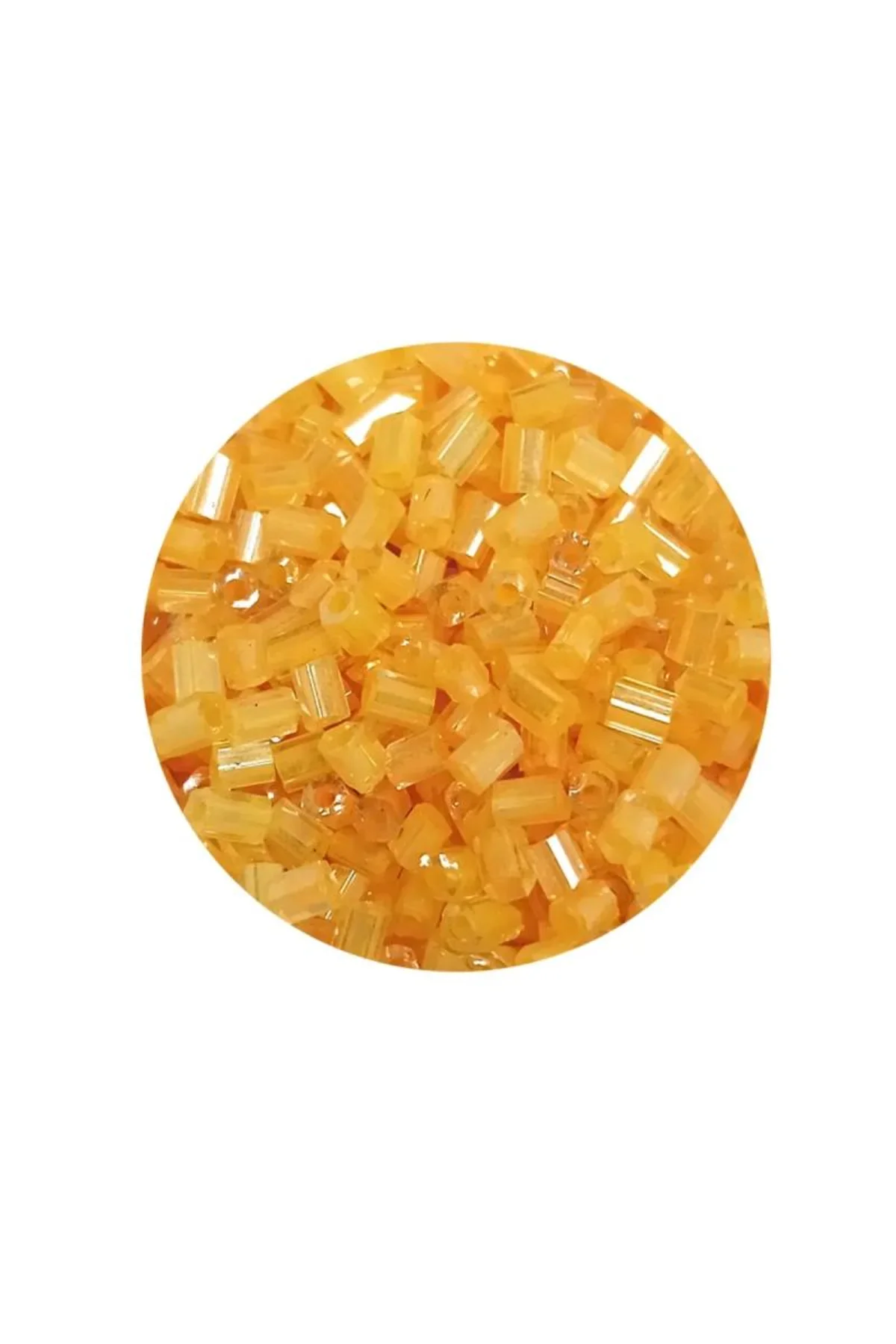 Kesme Cam Boncuk 2mm - 20 Gram - Şeffaf Koyu Sarı -BNC313 - Just Cheap Store Görsel 4
