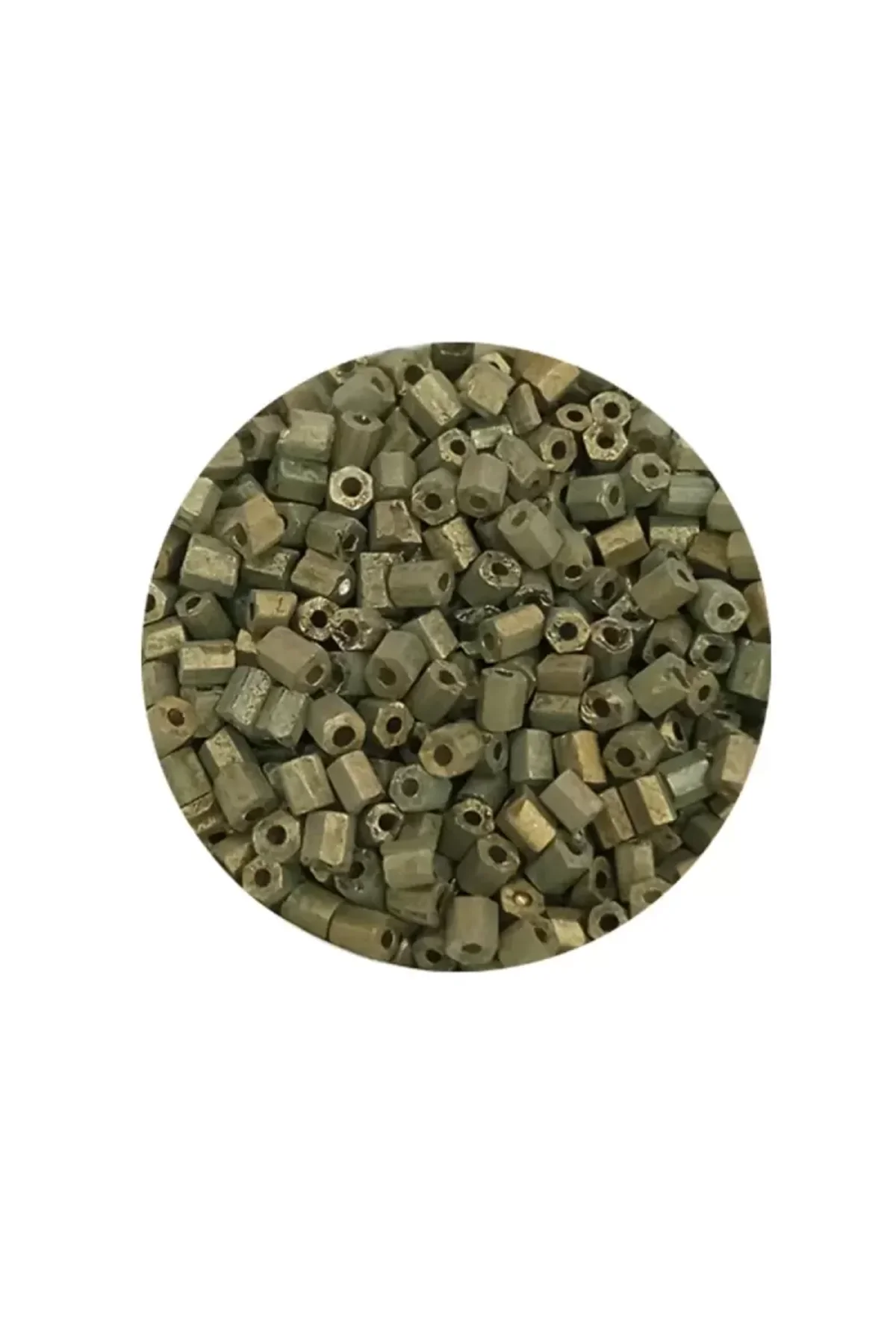 Kesme Cam Boncuk 2mm - 20 Gram - Mat Asker Yeşili -BNC317 - Just Cheap Store Görsel 2