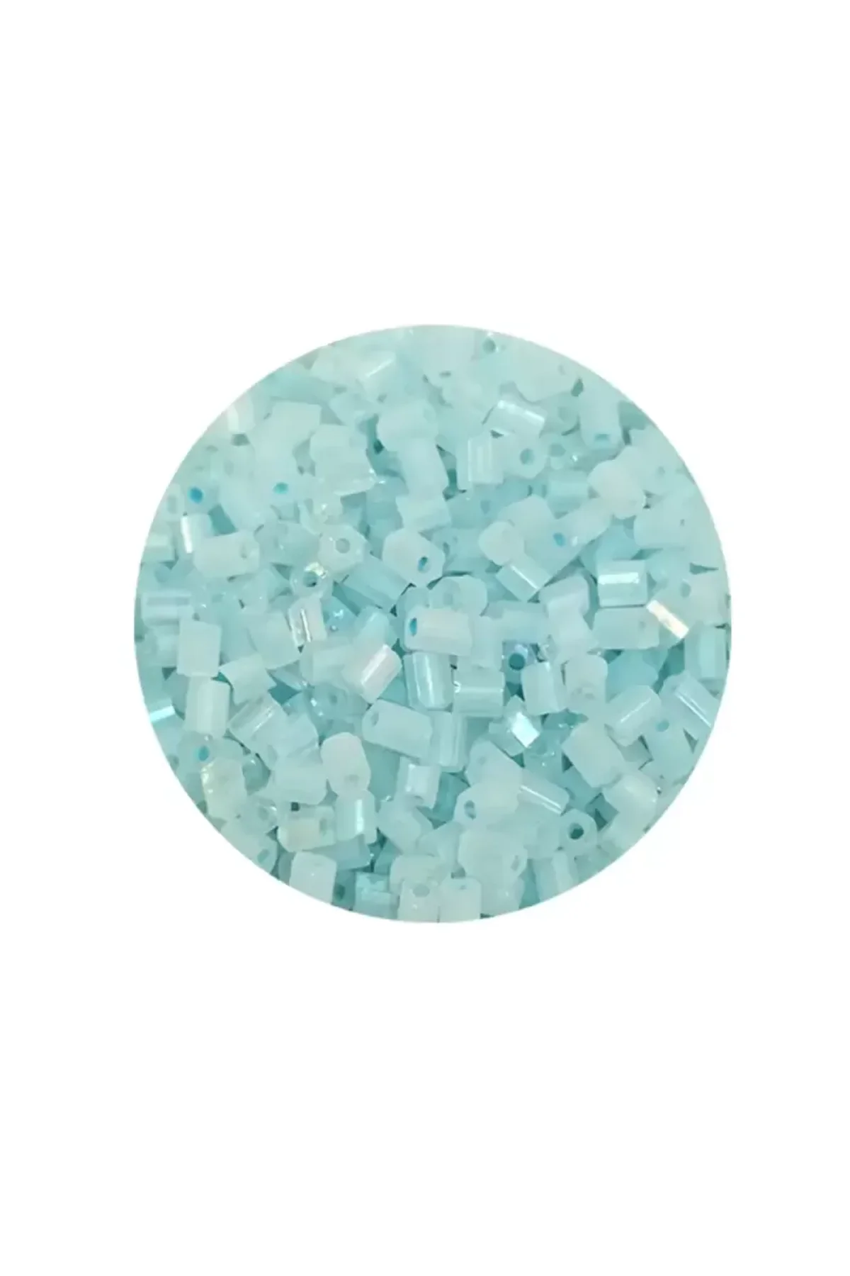 Kesme Cam Boncuk 2mm - 20 Gram - Maz Buz Mavi -BNC321 - Just Cheap Store Görsel 2