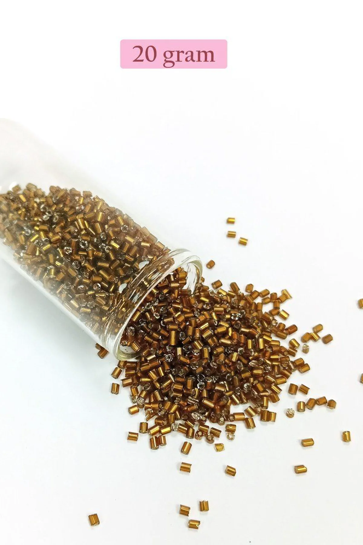 Kesme Cam Boncuk 2mm - 20 Gram - Koyu Kahverengi -BNC324 - Just Cheap Store Görsel 5