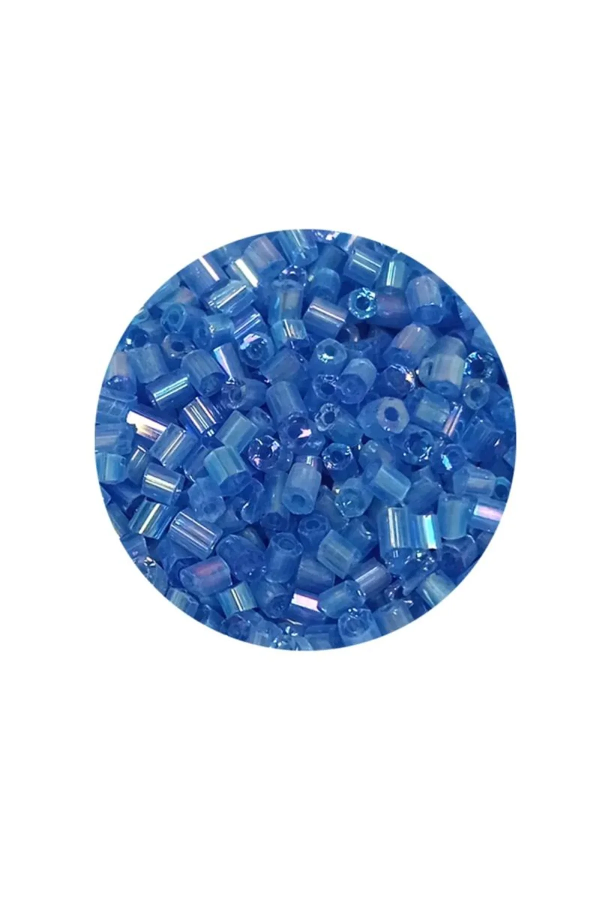 Kesme Cam Boncuk 2mm - 20 Gram - Şeffaf Mavi -BNC326 - Just Cheap Store Görsel 4