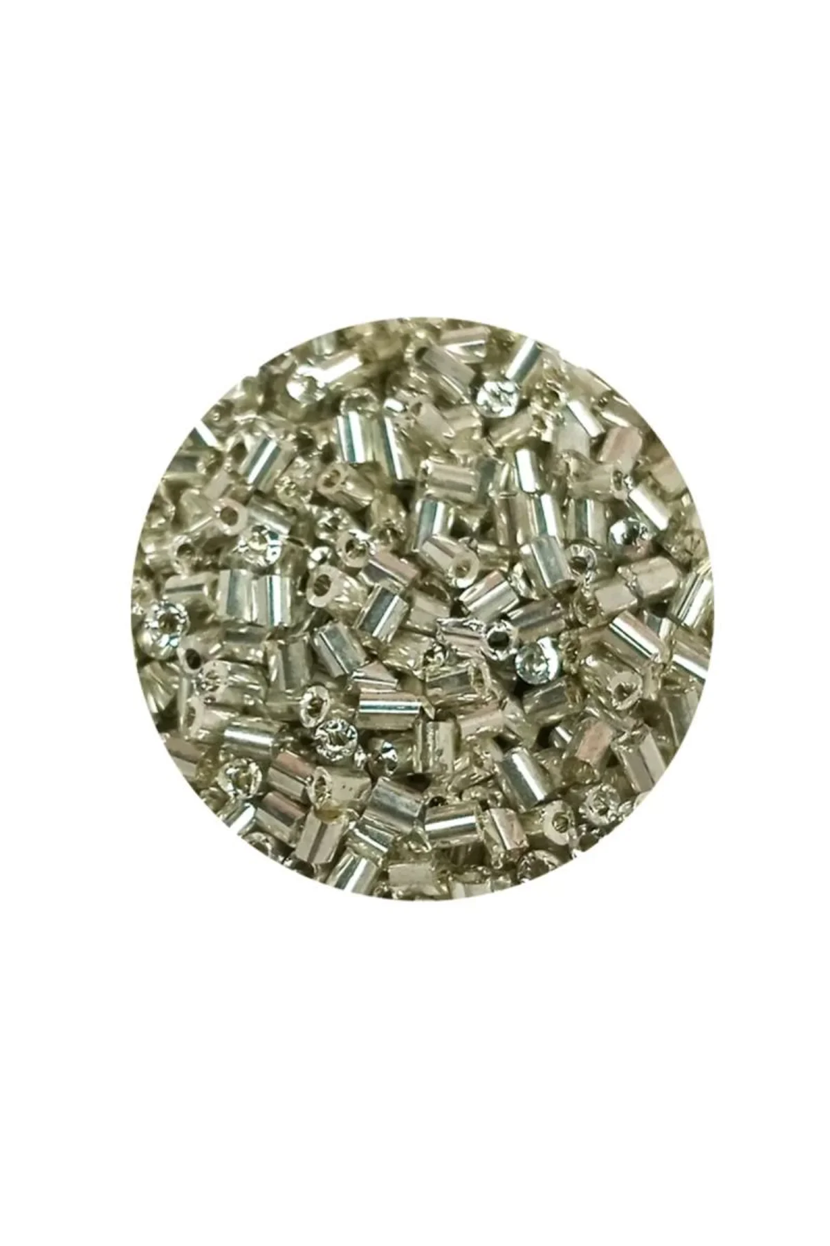 Kesme Cam Boncuk 2mm - 20 Gram - Parlak Gümüş -BNC328 - Just Cheap Store Görsel 4