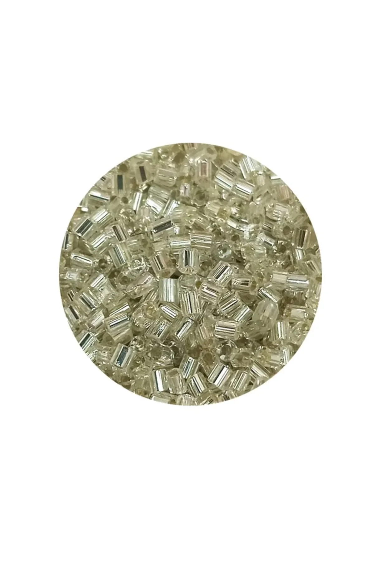 Kesme Cam Boncuk 2mm - 20 Gram - Şeffaf Gümüş -BNC330 - Just Cheap Store Görsel 4