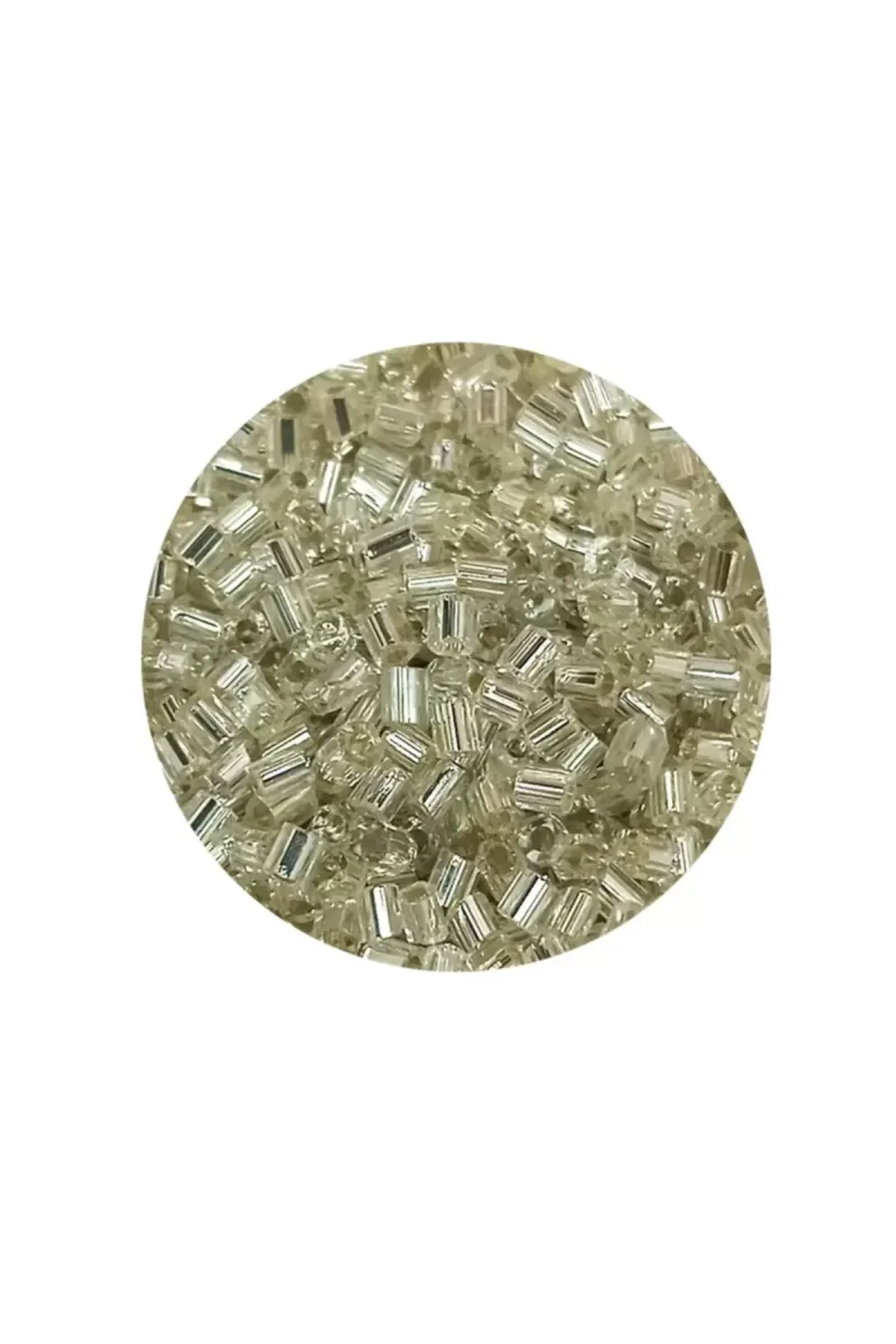 Kesme Cam Boncuk 2mm - 20 Gram - Şeffaf Gümüş -BNC330 - Just Cheap Store Görsel 2