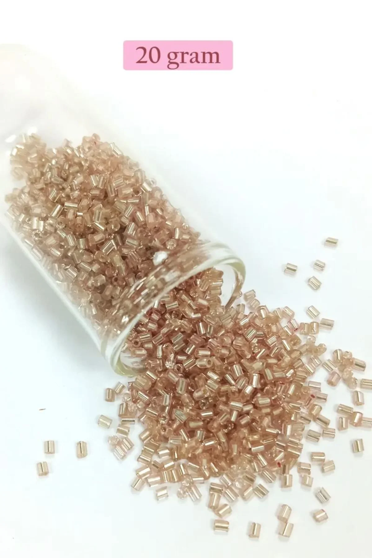 Kesme Cam Boncuk 2mm - 20 Gram - Açık Kahverengi -BNC331 - Just Cheap Store Görsel 3