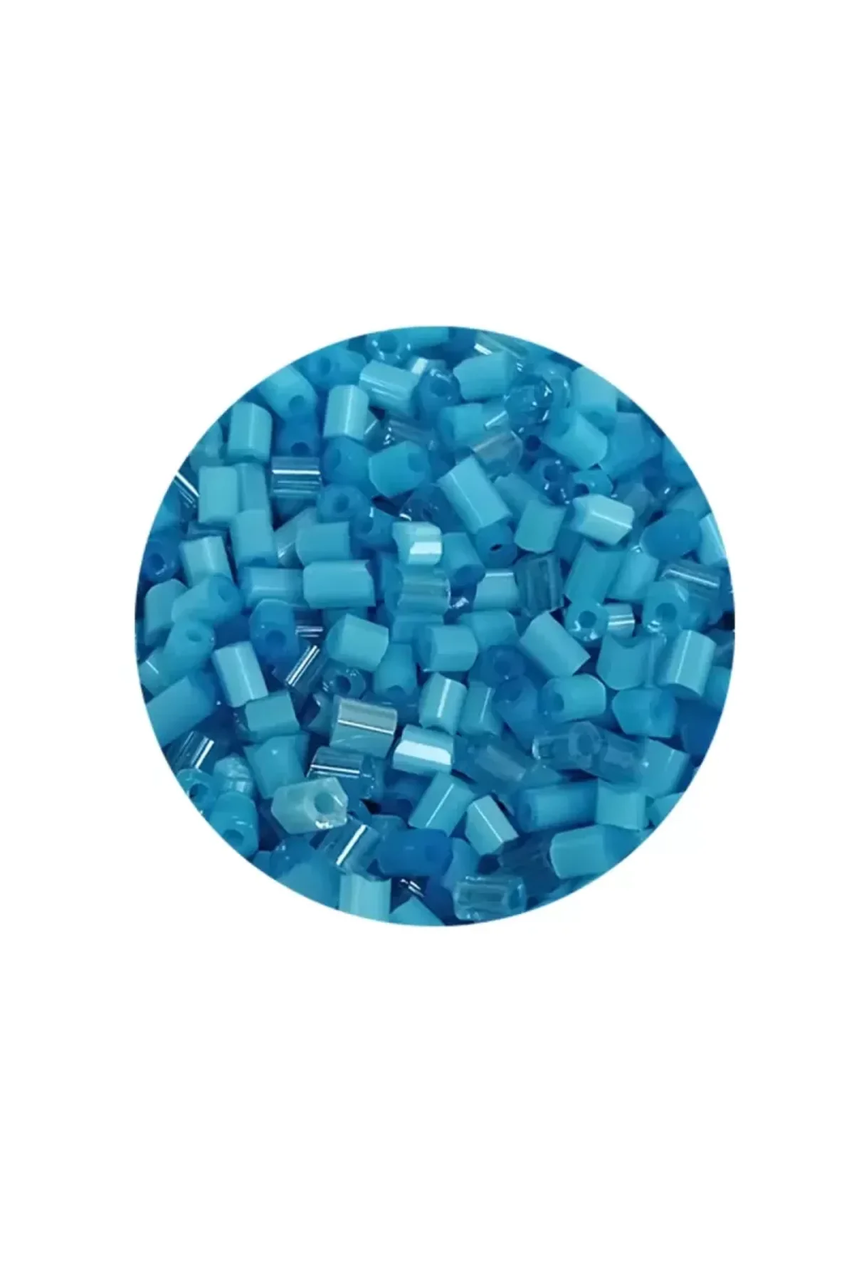 Kesme Cam Boncuk 2mm - 20 Gram - Mat Mavi -BNC338 - Just Cheap Store Görsel 2