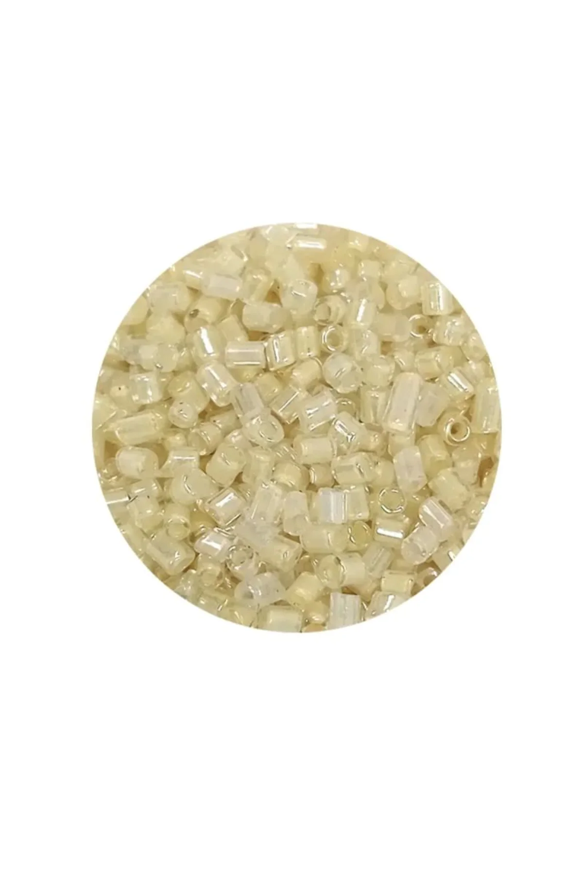 Kesme Cam Boncuk 2mm - 20 Gram - Şeffaf Krem -BNC339 - Just Cheap Store Görsel 4