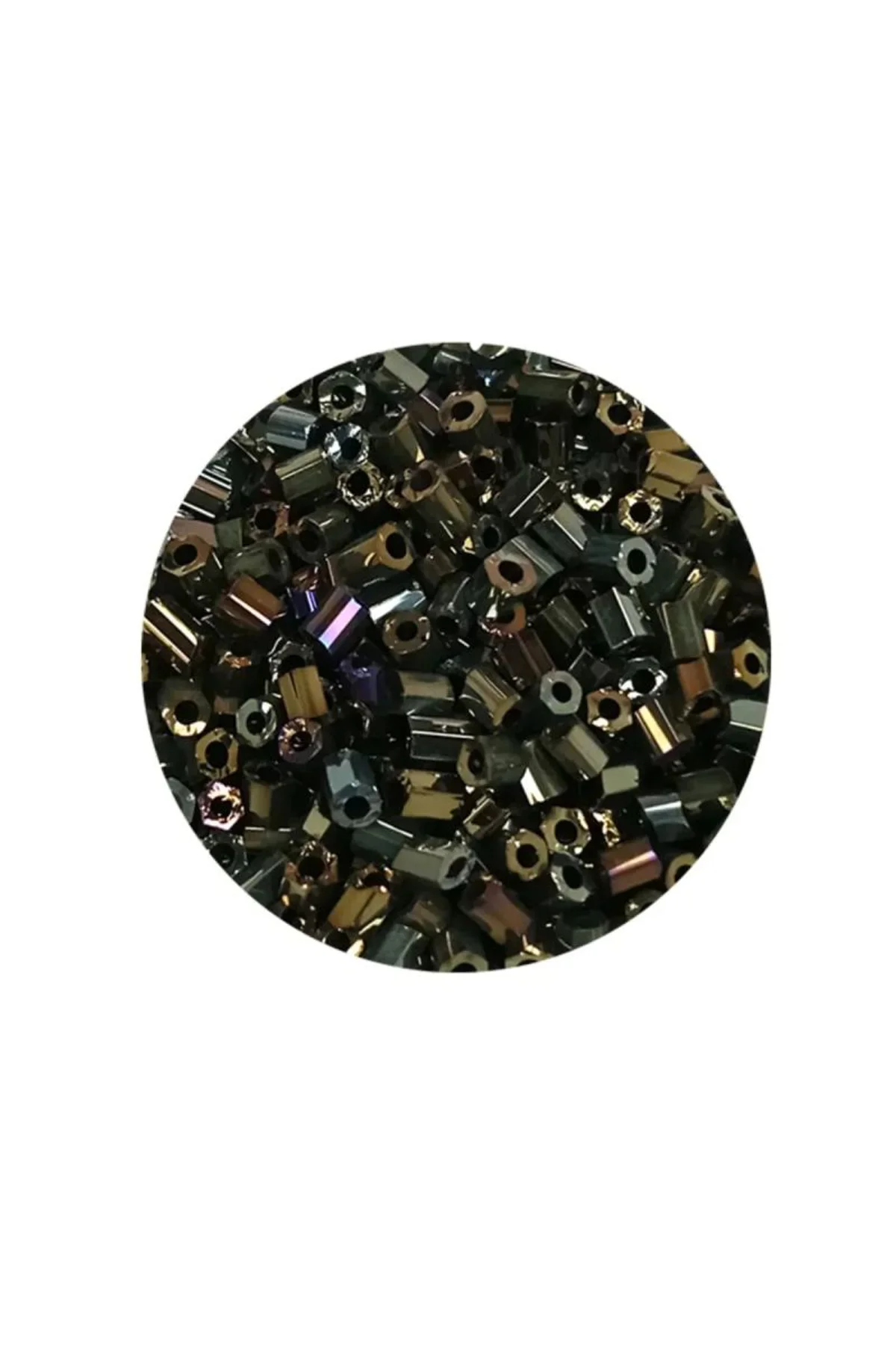 Kesme Cam Boncuk 2mm - 20 Gram - Asker Yeşili -BNC340 - Just Cheap Store Görsel 4