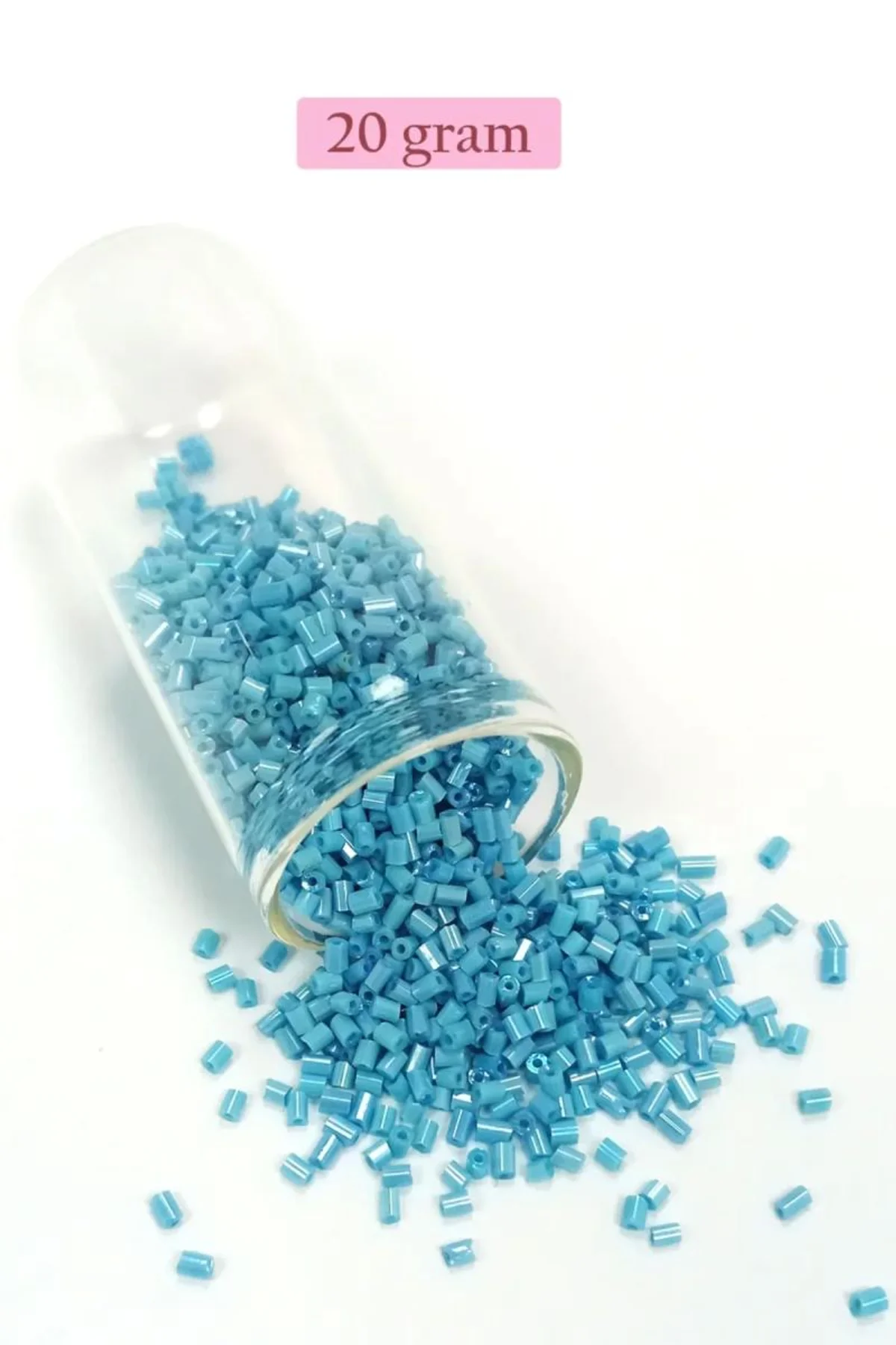 Kesme Cam Boncuk 2mm - 20 Gram - Camgöbeği Mavi -BNC347 - Just Cheap Store Görsel 3