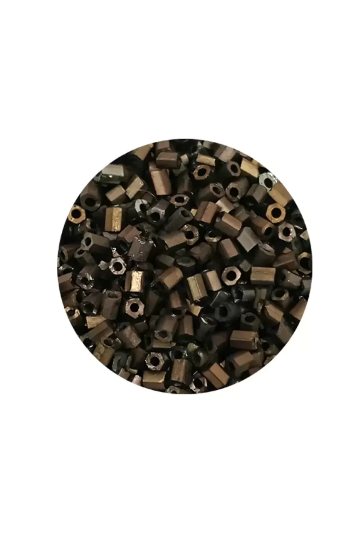 Kesme Cam Boncuk 2mm - 20 Gram - Mat Kahverengi -BNC348 - Just Cheap Store Görsel 2